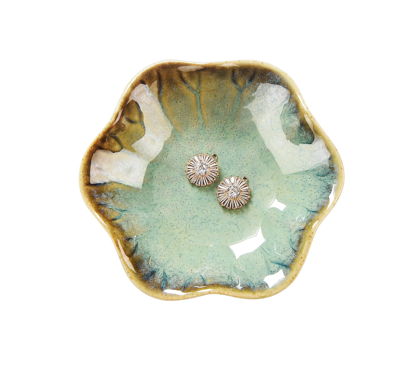 Ceramic Trinket Tray – Decorative Jewelry Dish for Rings, Keys, and Accessories