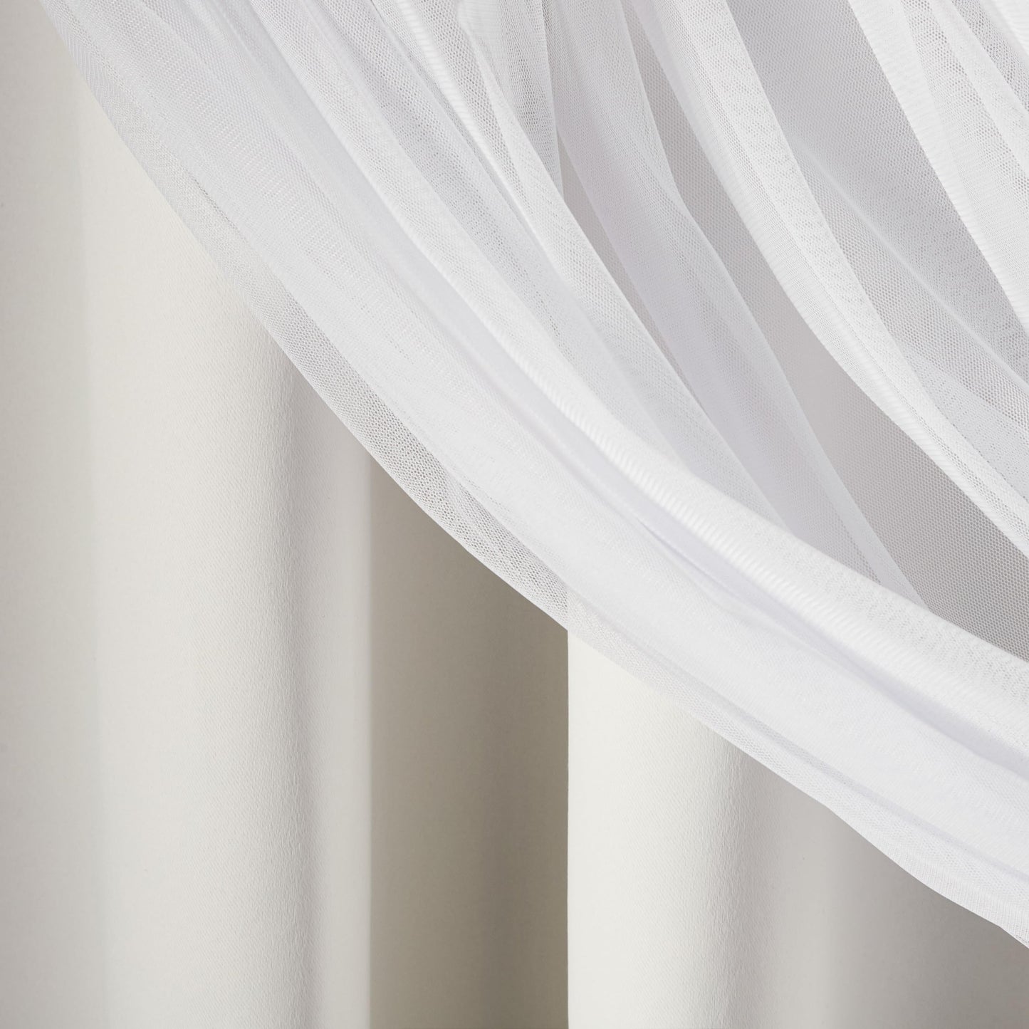 Exclusive Home Catarina Layered Solid Room Darkening Blackout and Sheer Grommet Curtain Panel