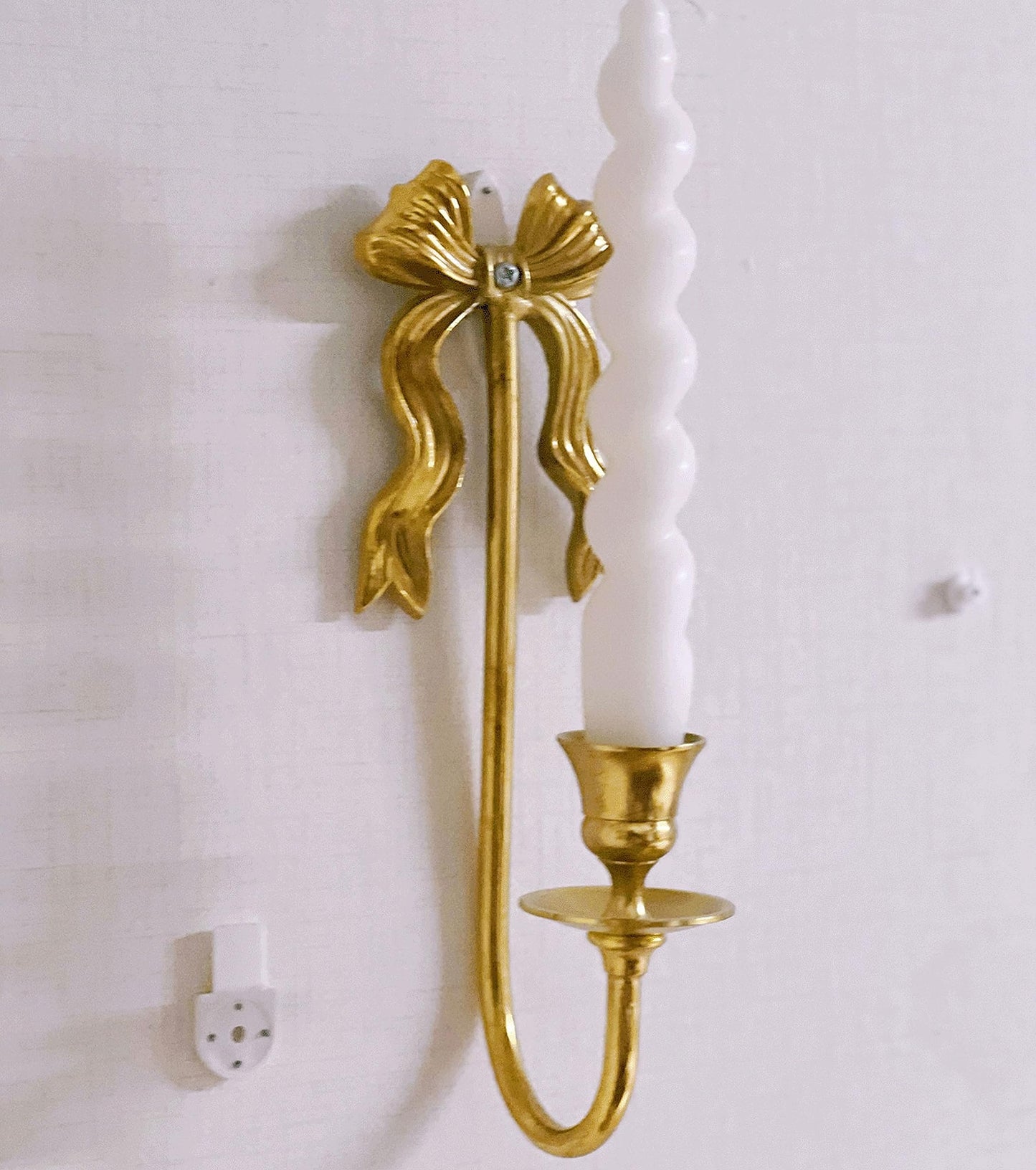 Gold Antique Brass Wall Candle Holder