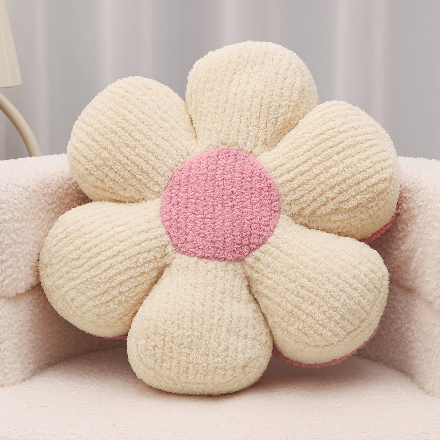 Flower Pillow Decorative Throw Pillows 16"