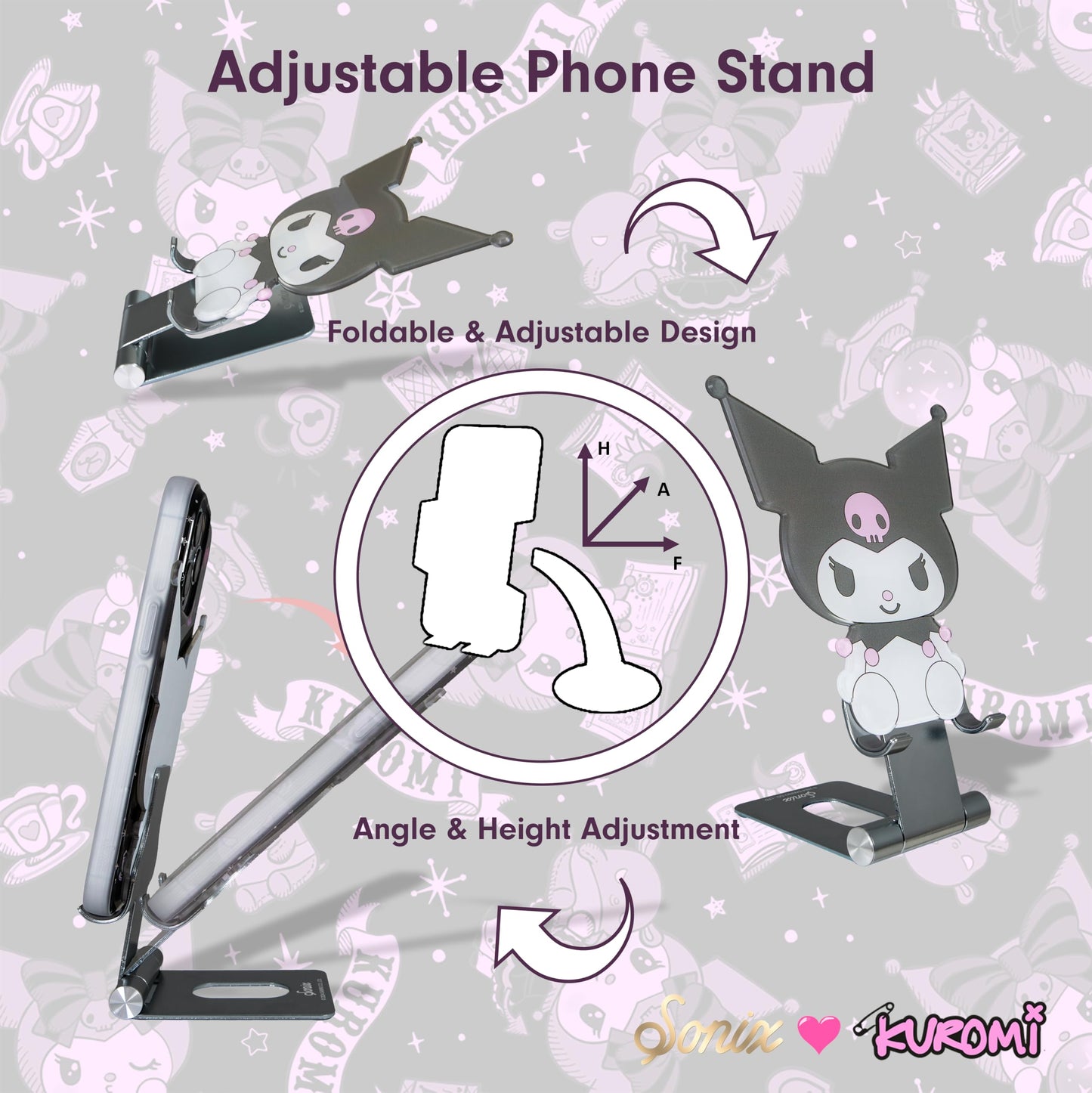 Sonix x Sanrio Character Phone Stand | Adjustable Cell Phone Holder