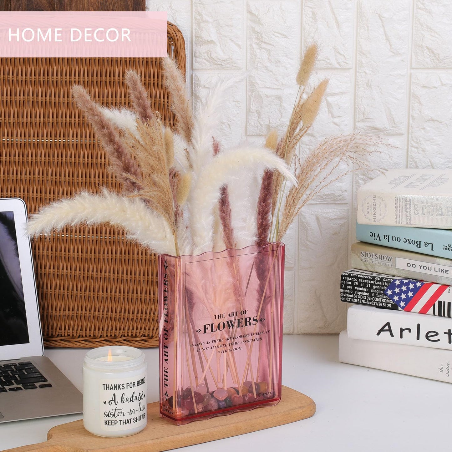 New Book-Shaped Flower Vase – Aesthetic Decor