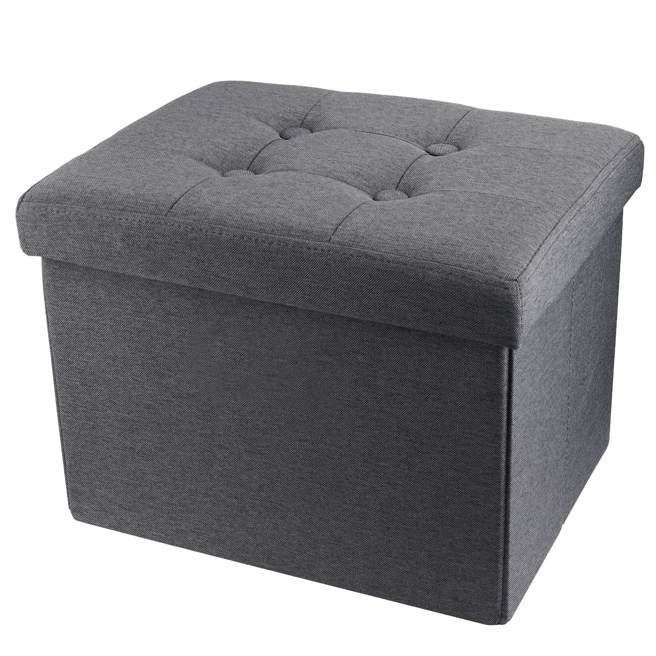 Ottoman Storage Stool Small Foldable Foot Rest 17x13x13inches