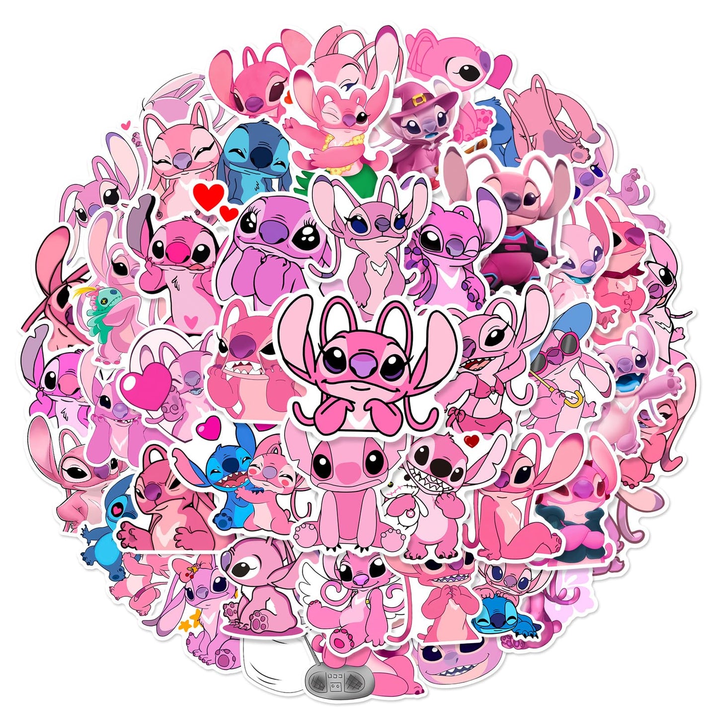 Kawaii Stickers, 50pcs Cute Cartoon Waterproof Vinyl Decal