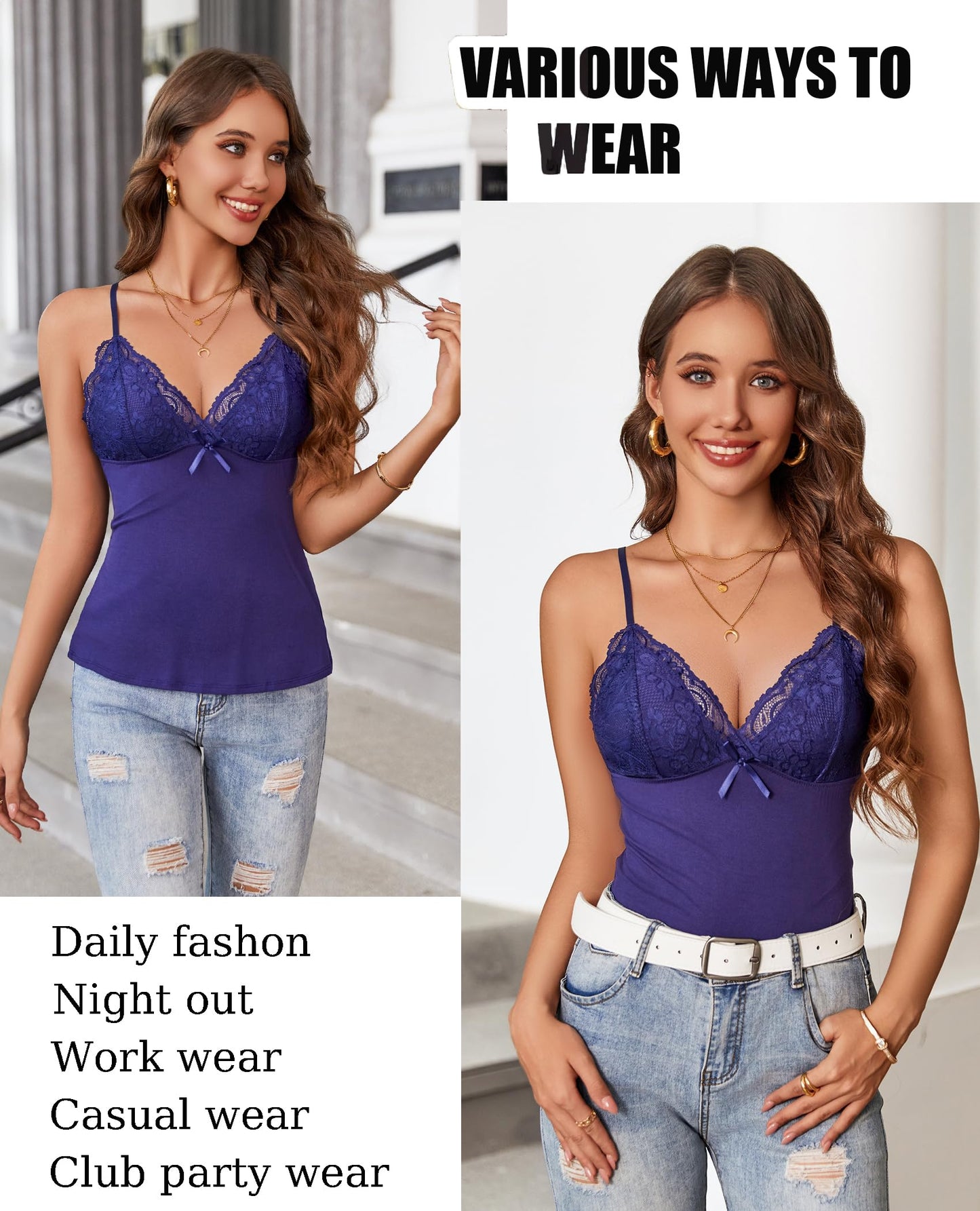 Sexy Tank Tops Cami Y2K Bralette Spaghetti Strap Slim Undershirts