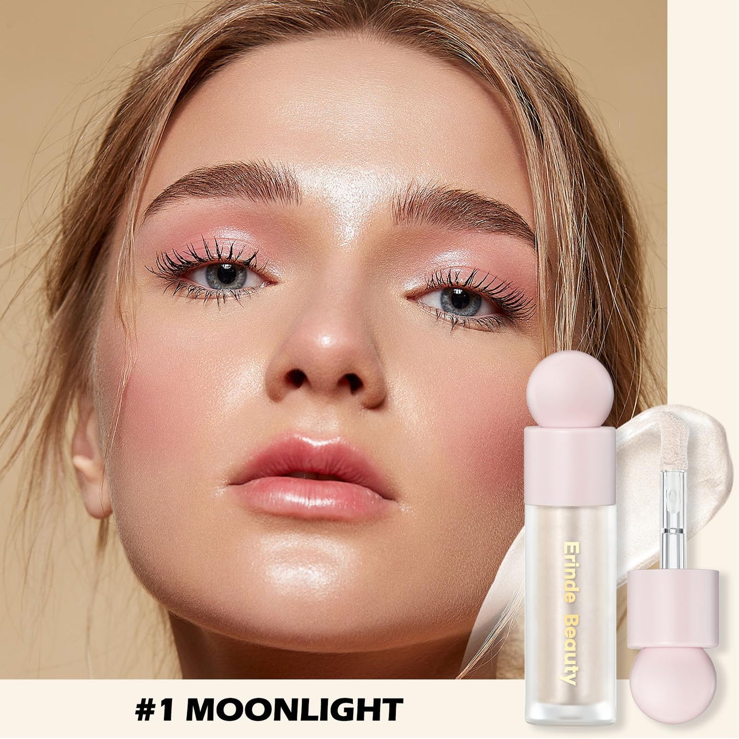 Liquid Highlighter Makeup - Lightweight Blendable Cream Face Body Liquid Illuminator Bronzer