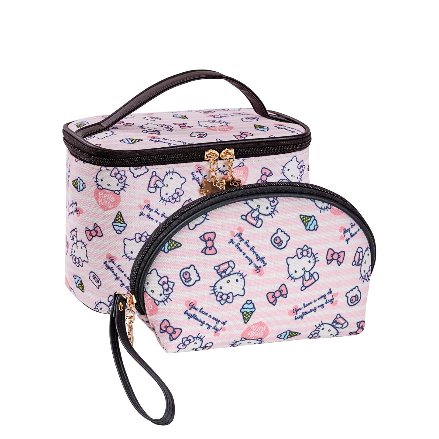 Hello Kitty Make up Bag Travel Cosmetic Bags - Cute Zipper Pouch Case Organizer