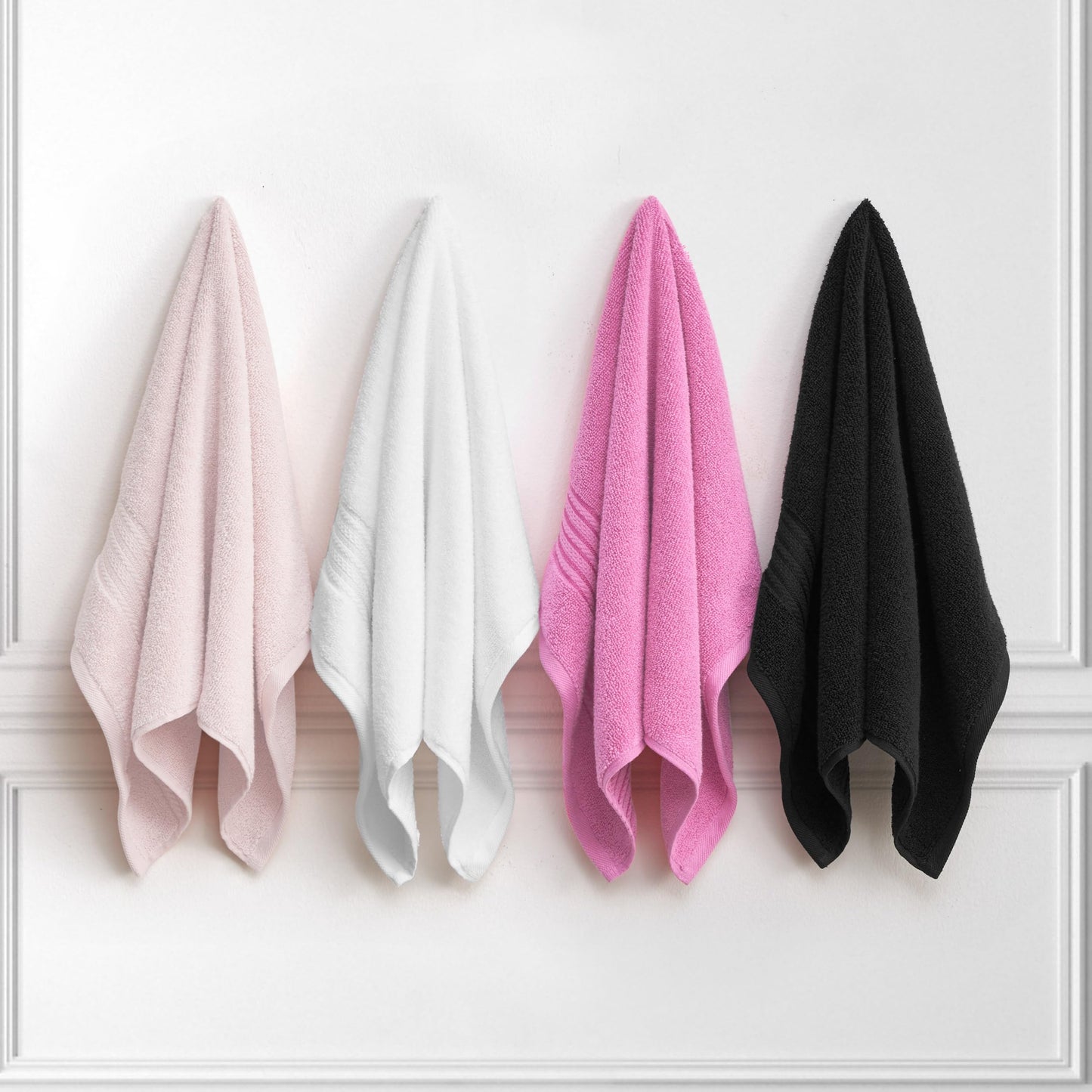 Juicy Couture Alyssa Luxurious 6 Piece Bath Towel Set - Premium Bathroom Towel Set