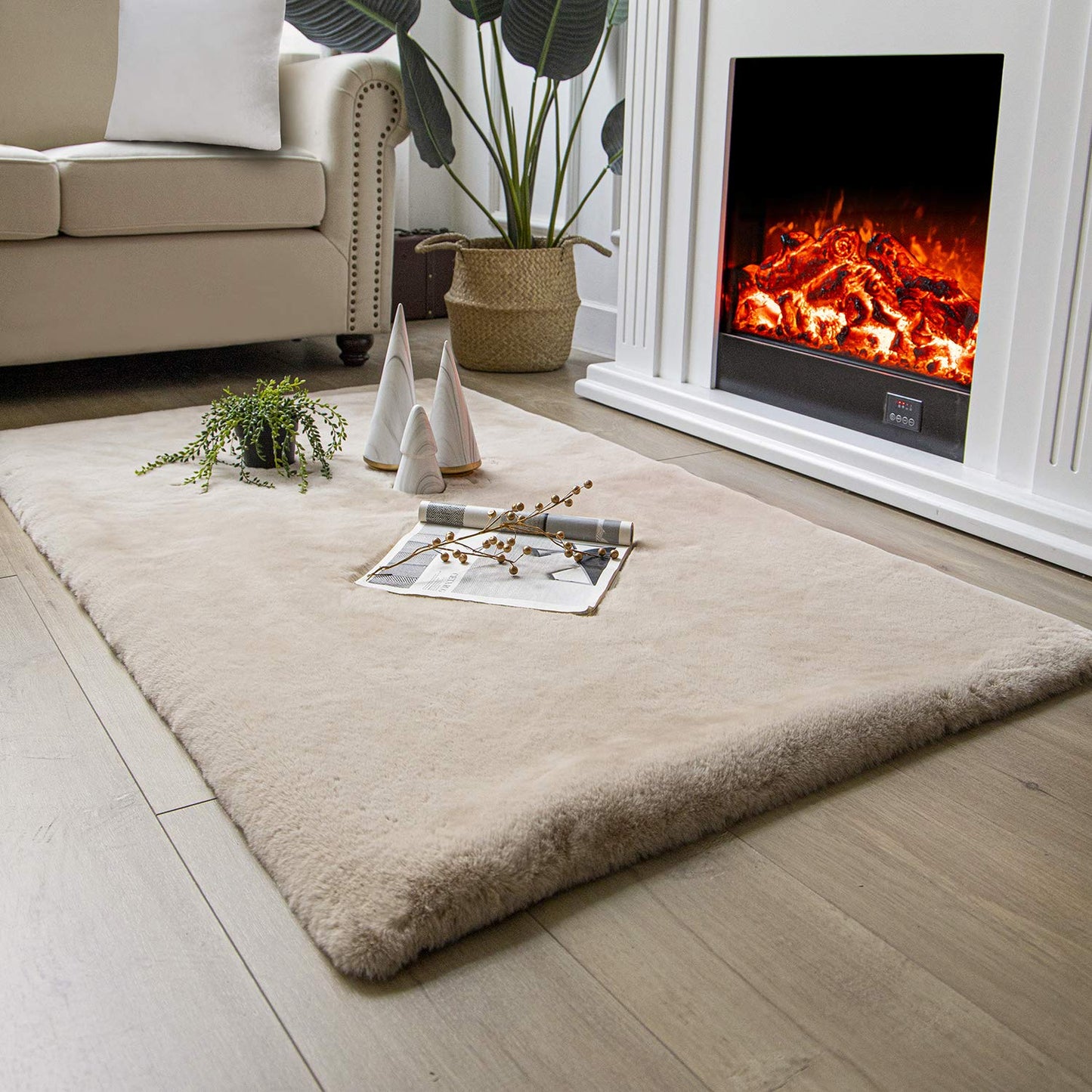 Ultra Soft Faux Area Rug