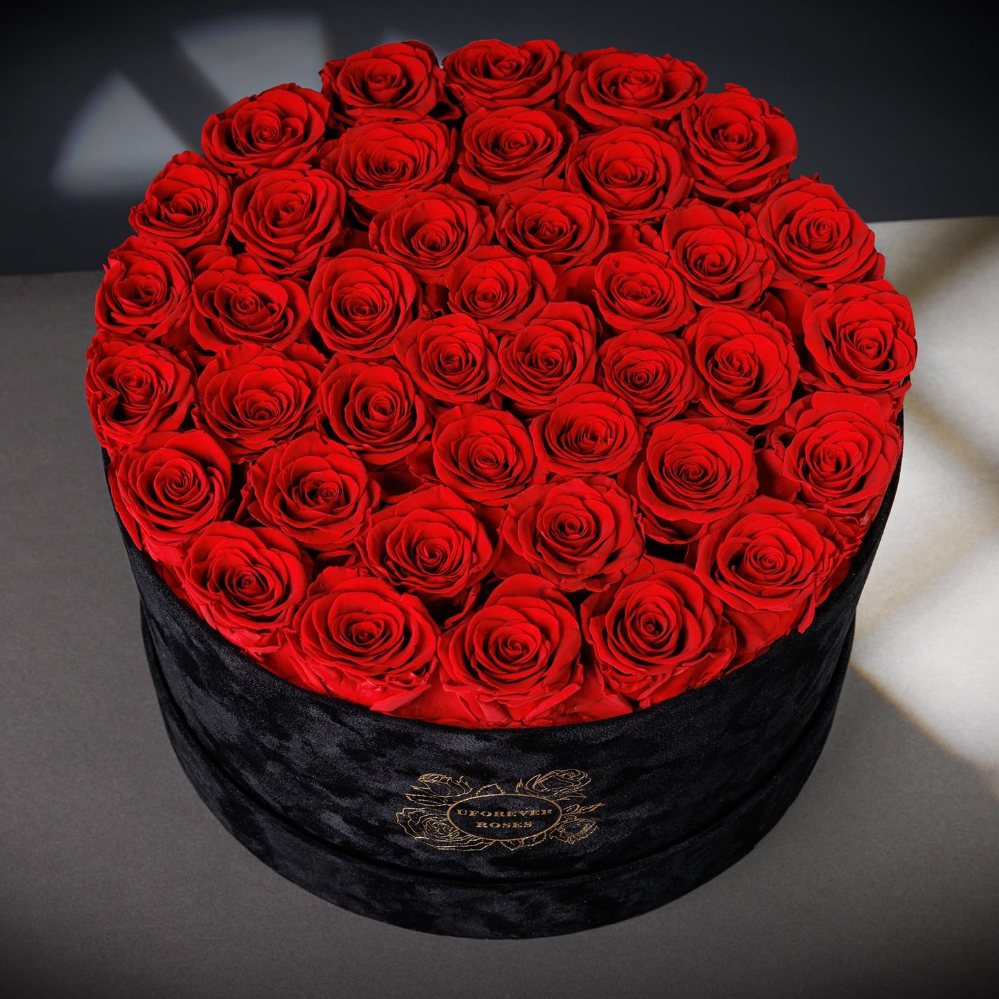 Pieces Preserved Roses in Suede Box, 40 PCS