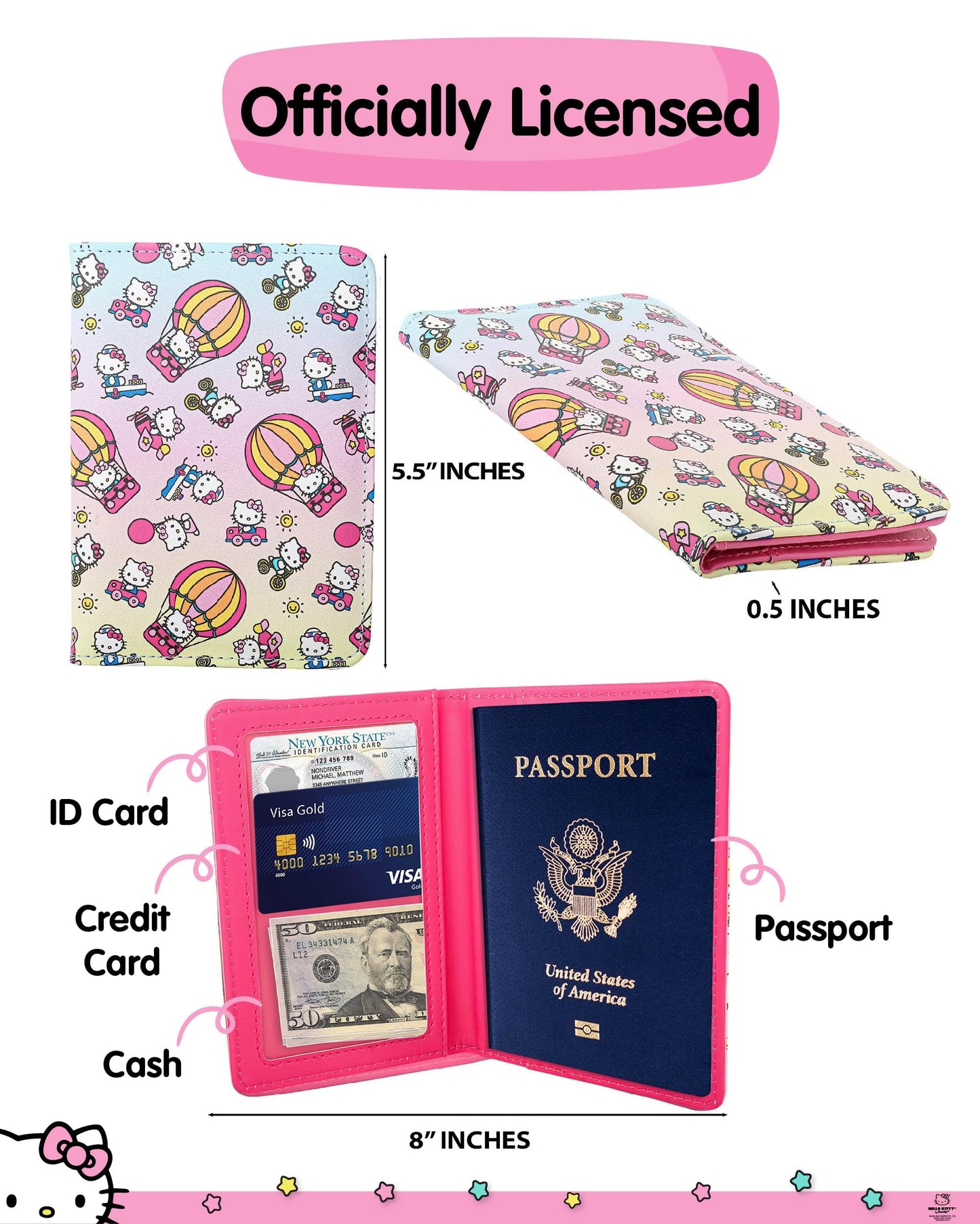 Hello Kitty Passport Holder for Travel