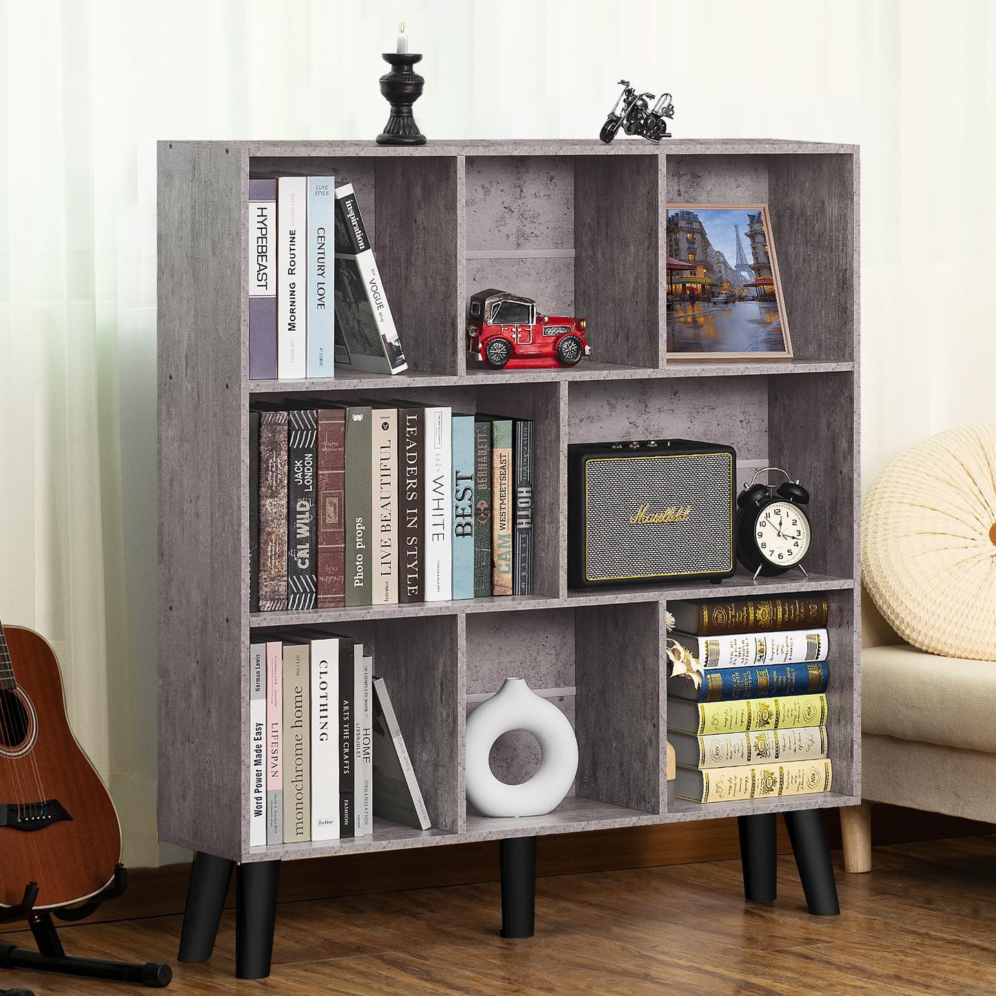 Modern Bookshelf - Large Freestanding Open