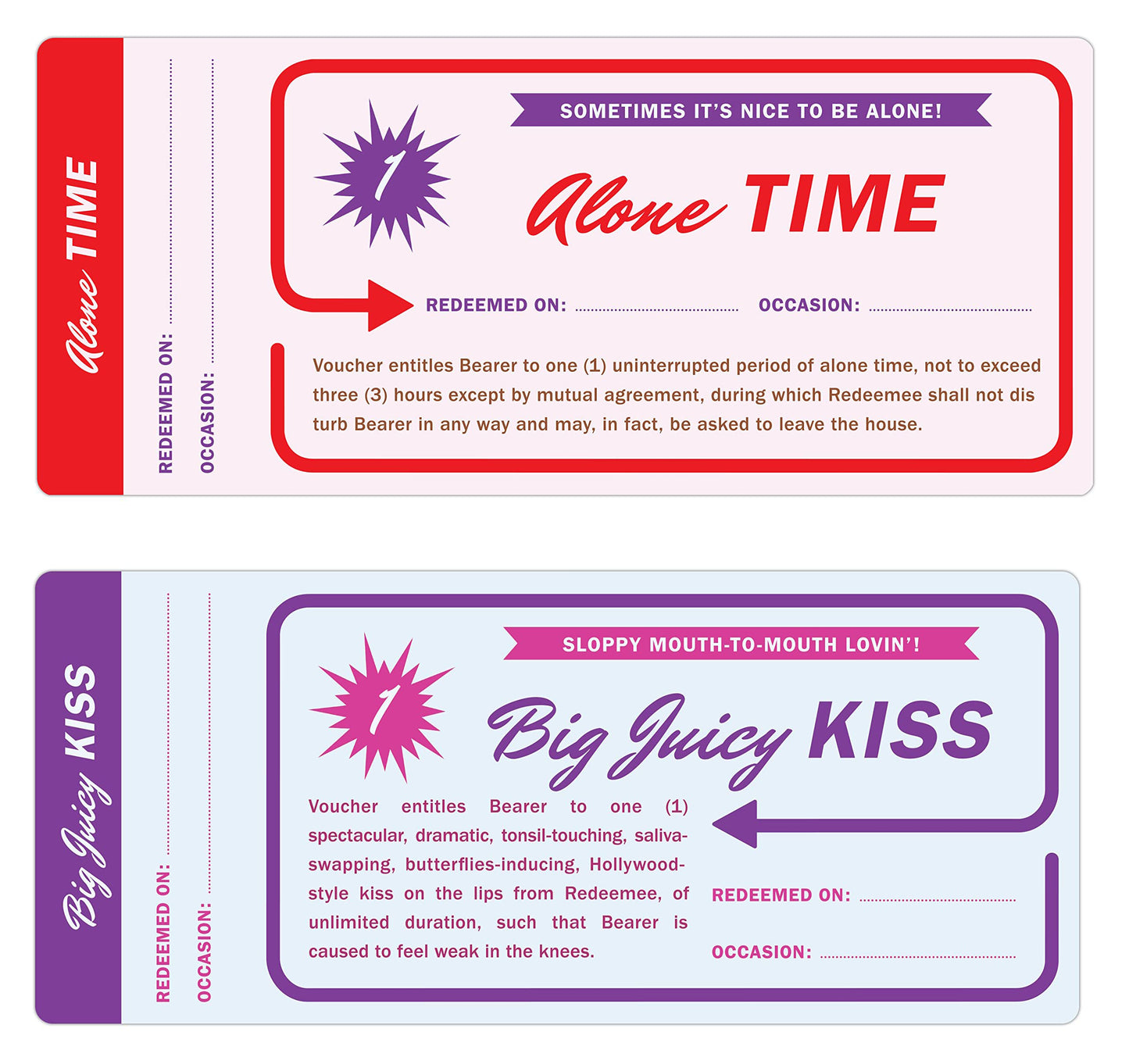 Knock Knock Love Coupons Book – 20 Vouchers for Couples, Boyfriend, Girlfriend & Spouses (8 x 3.25 Inches)