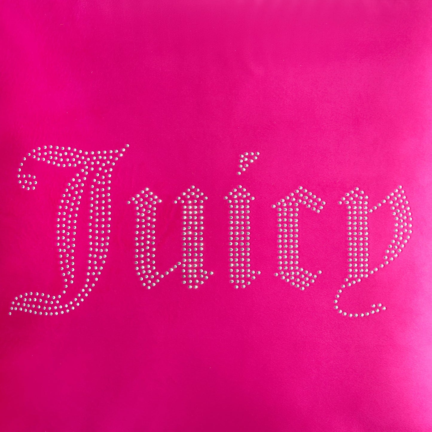 Juicy Couture - Decorative Accent Pillow, Velvet Rhinestone Crown, Premium Reversible Throw Pillow