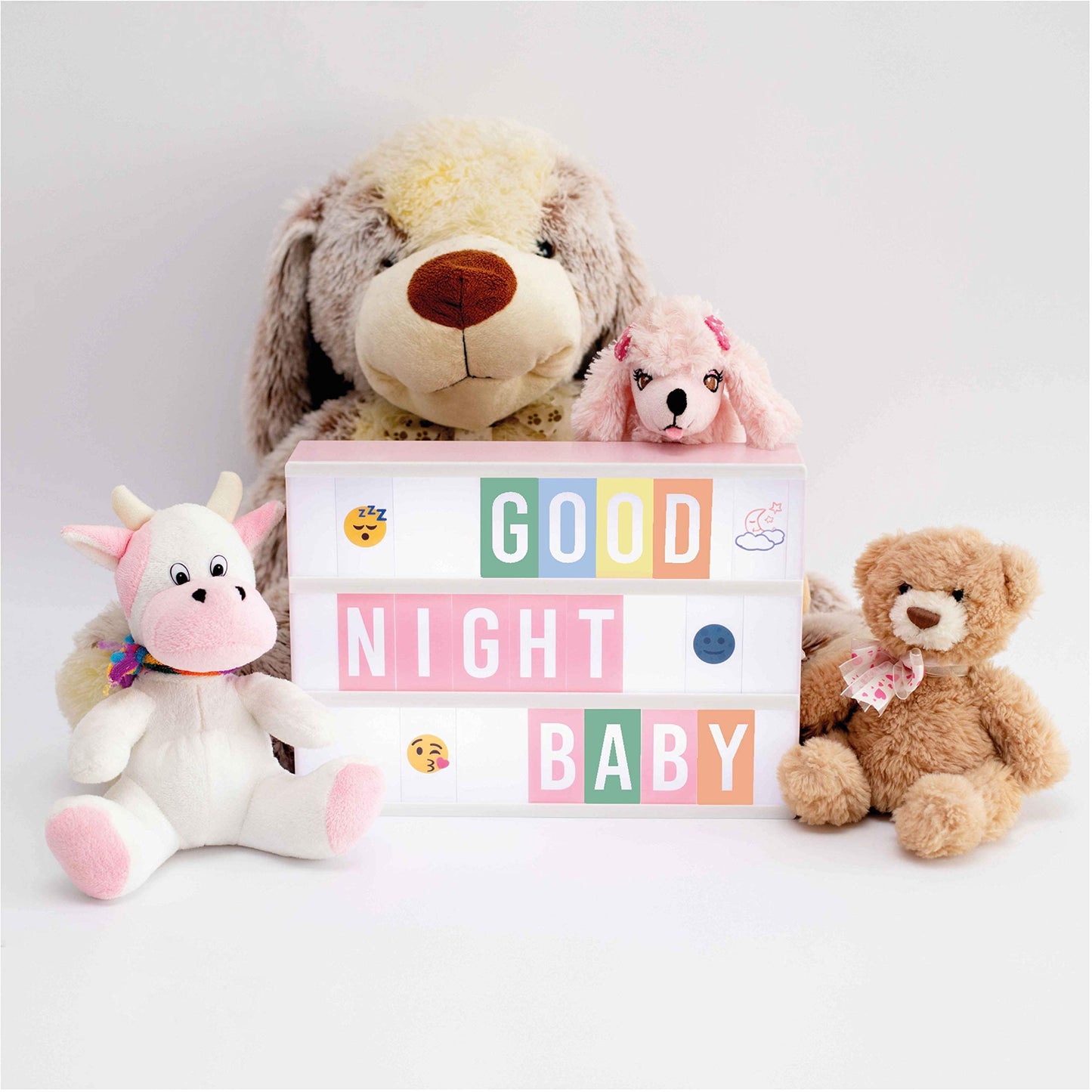 Light Box – 400 Letters & Emojis, LED Sign for Home & Office Decor, Gifts for Women & Girls