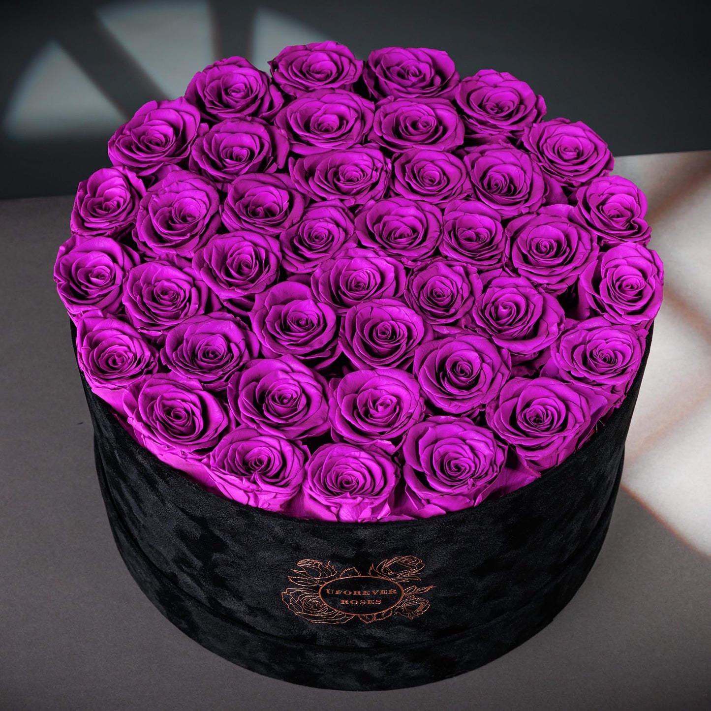 Pieces Preserved Roses in Suede Box, 40 PCS