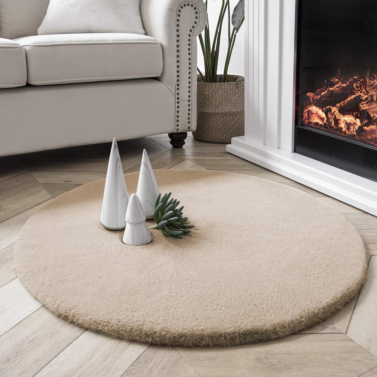 Ultra Soft Faux Area Rug