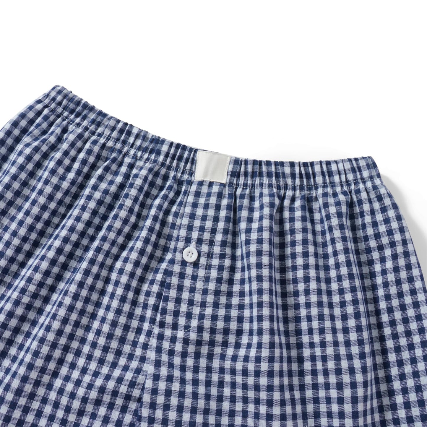 Gingham Cute Pajamas Shorts l Bottoms Elastic Boxers