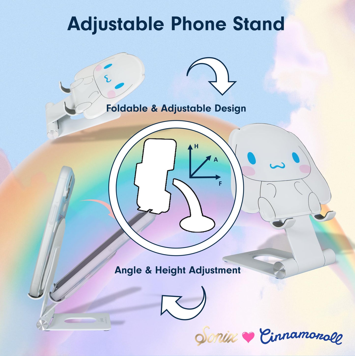 Sonix x Sanrio Character Phone Stand | Adjustable Cell Phone Holder