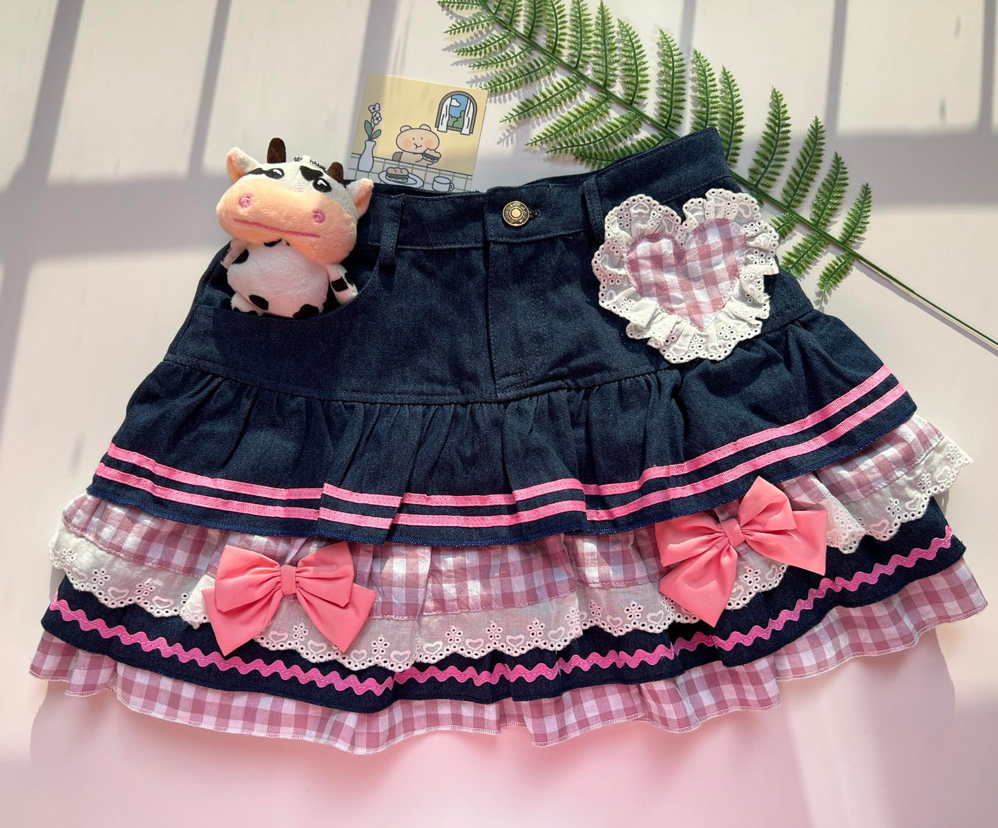 Lolita Kawaii Skirts Sweet Mini Y2K High Waist Lace Skirt