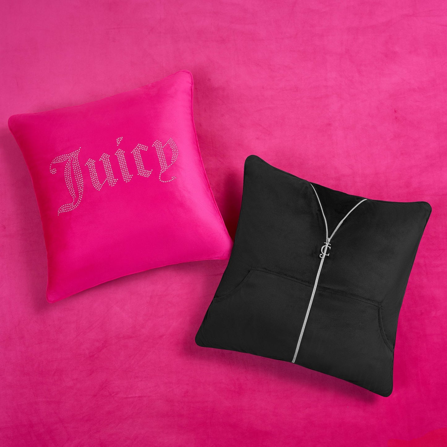 Juicy Couture Solid Velour 3-Piece King Comforter Set – Luxurious Bedding Ensemble