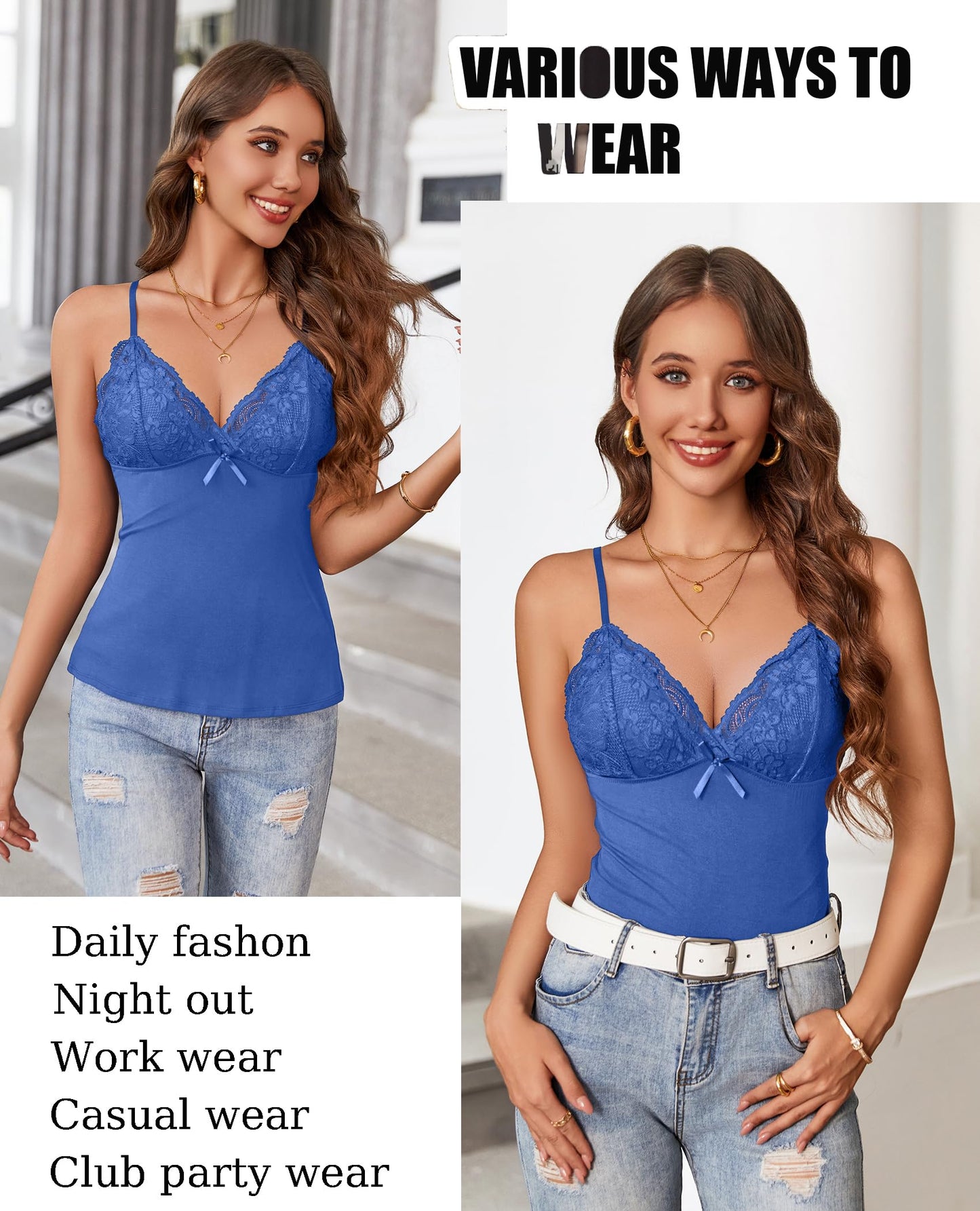 Sexy Tank Tops Cami Y2K Bralette Spaghetti Strap Slim Undershirts