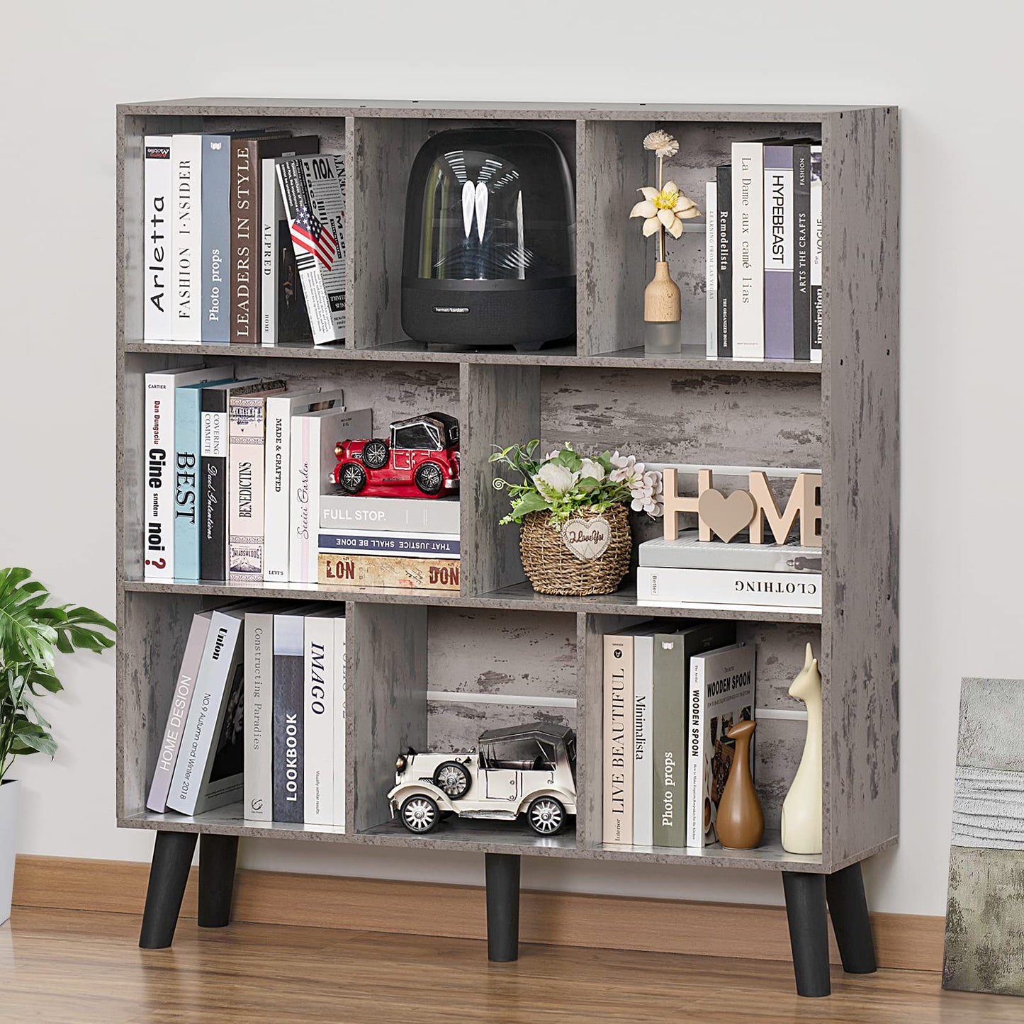 Modern Bookshelf - Large Freestanding Open