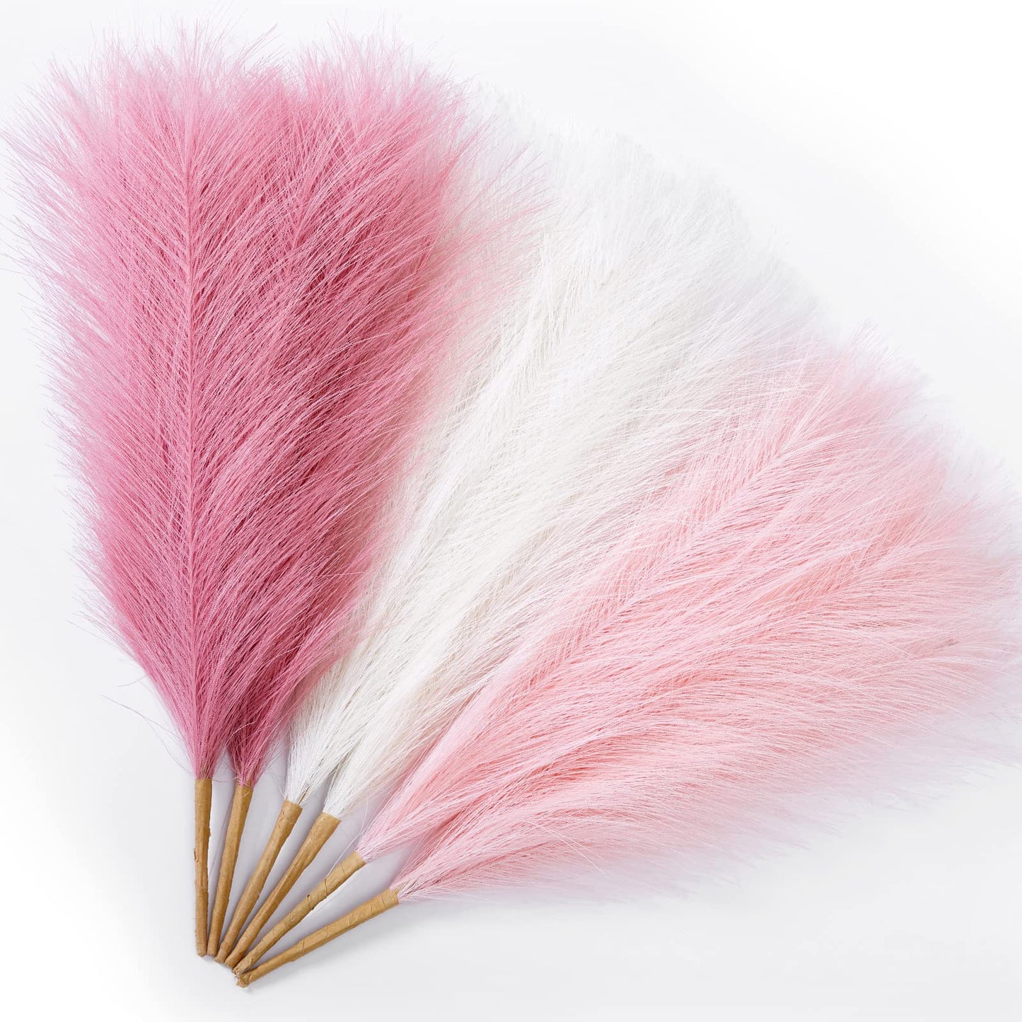 Faux Pampas Grass Decor 17.7 Inch 6pcs, Home Decor