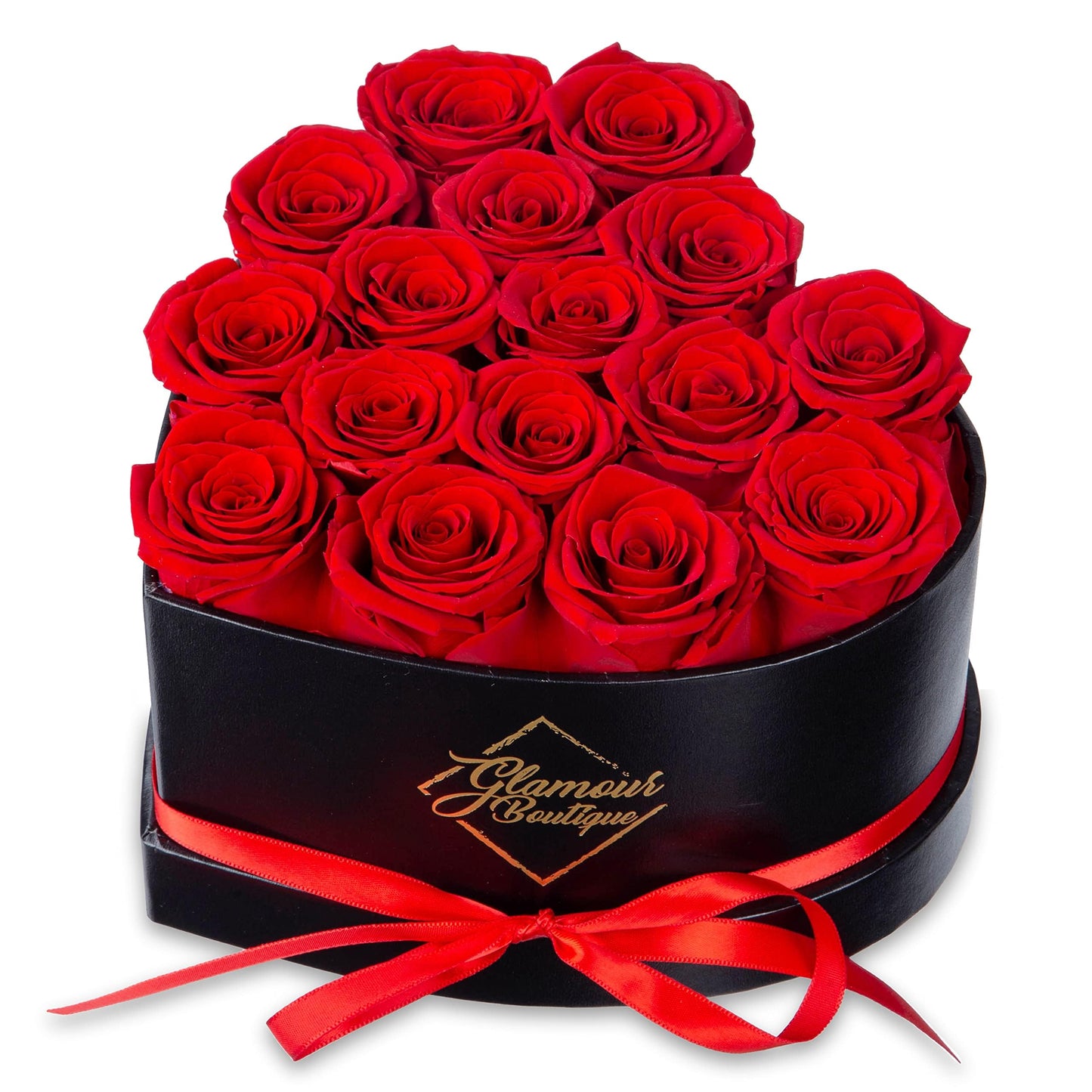 Forever Heart Shape Box - Preserved Roses