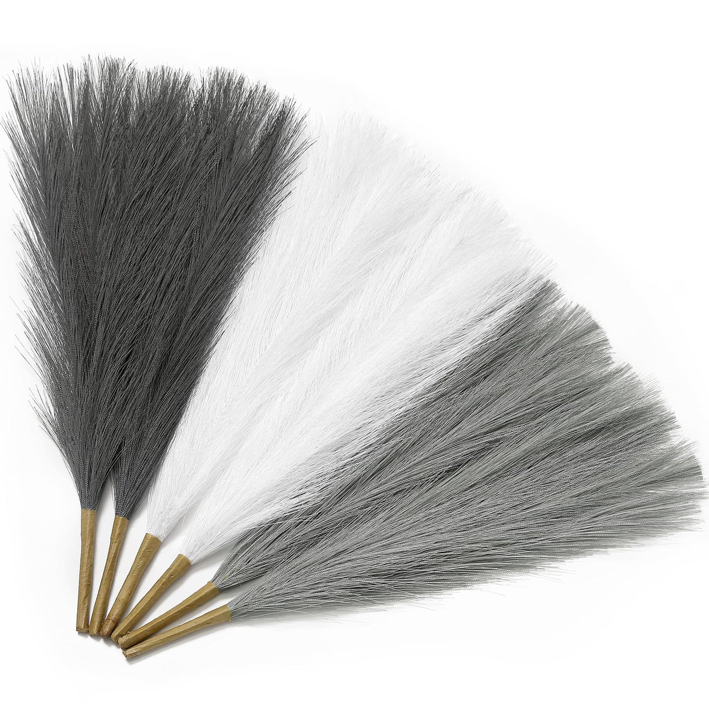 Faux Pampas Grass Decor 17.7 Inch 6pcs, Home Decor