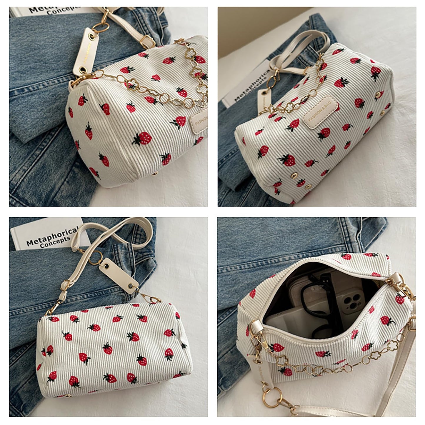 Cute Crossbody Bag - Chain Aesthetic Handbags Travel Bags