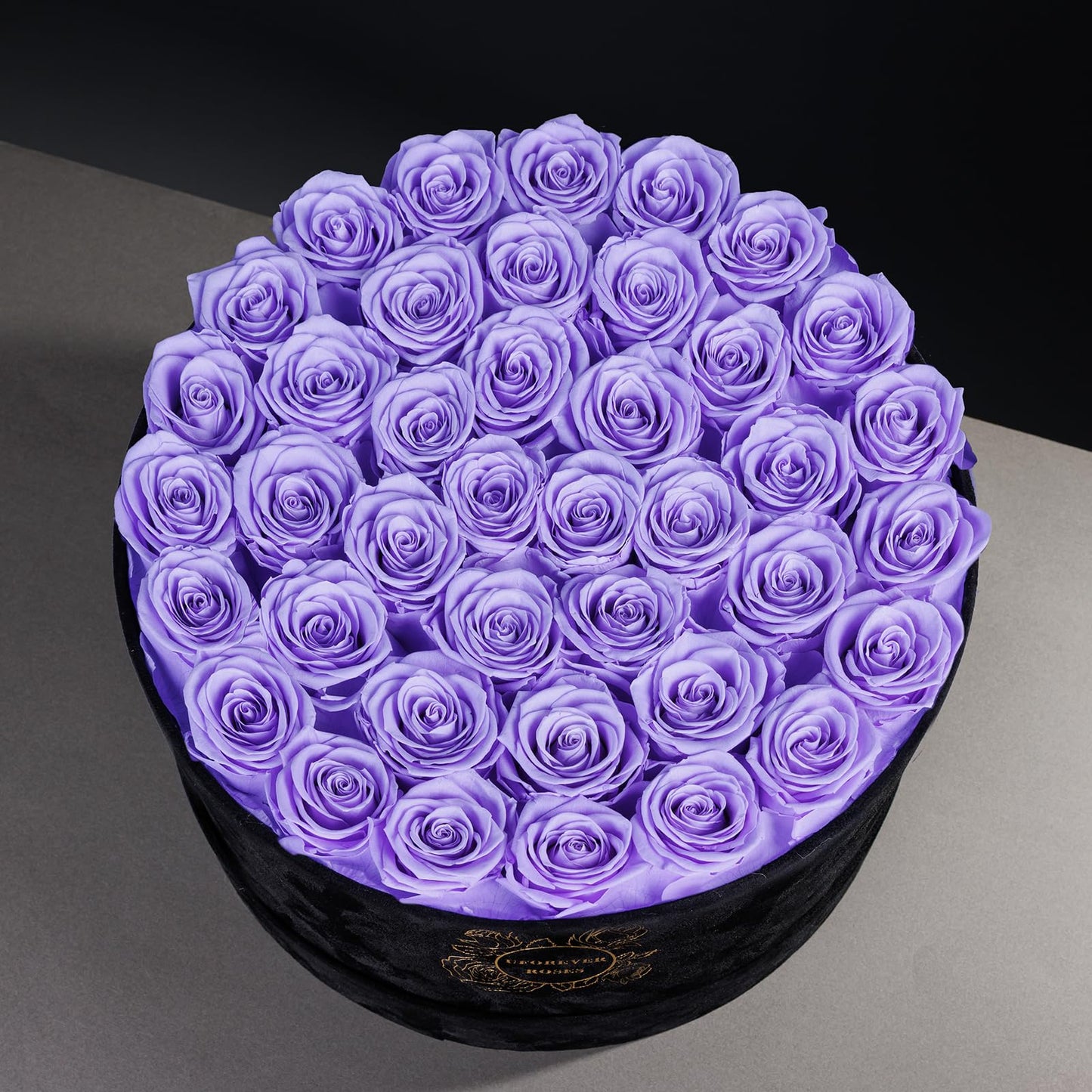 Pieces Preserved Roses in Suede Box, 40 PCS