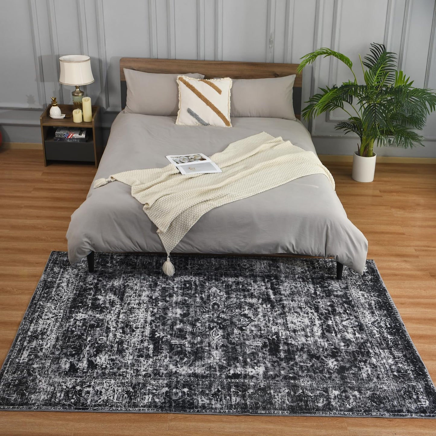 Non Slip Machine Washable Large Living Room Rug