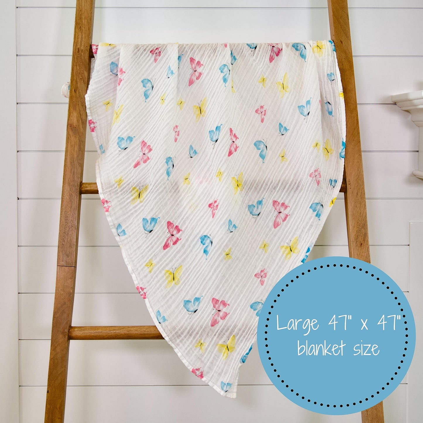 Cotton 100% Muslin Swaddle Blankets