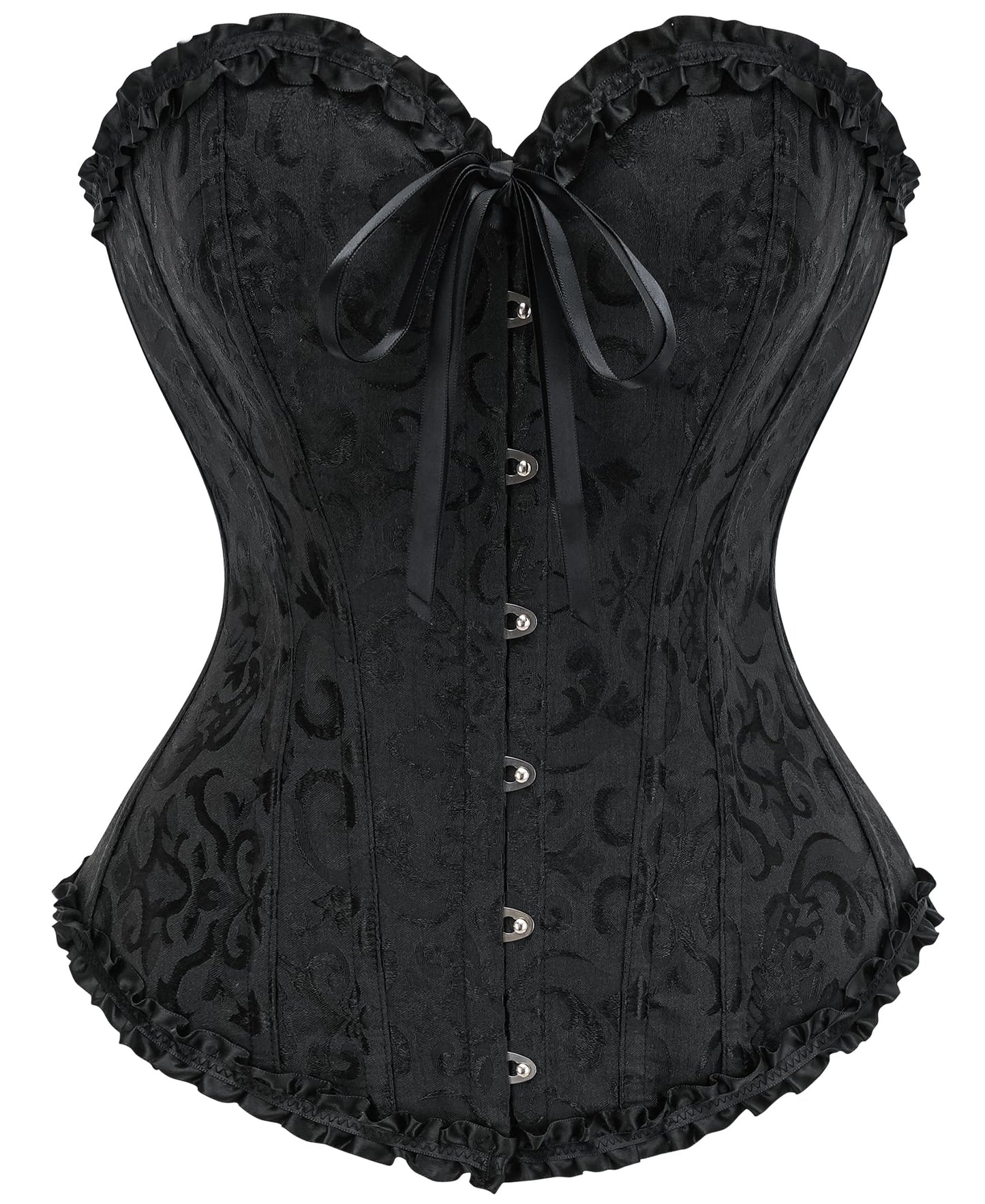 Corset Tops for Women, Bustier Shapewear Lingerie, Lace Waist Push Up Bodysuit