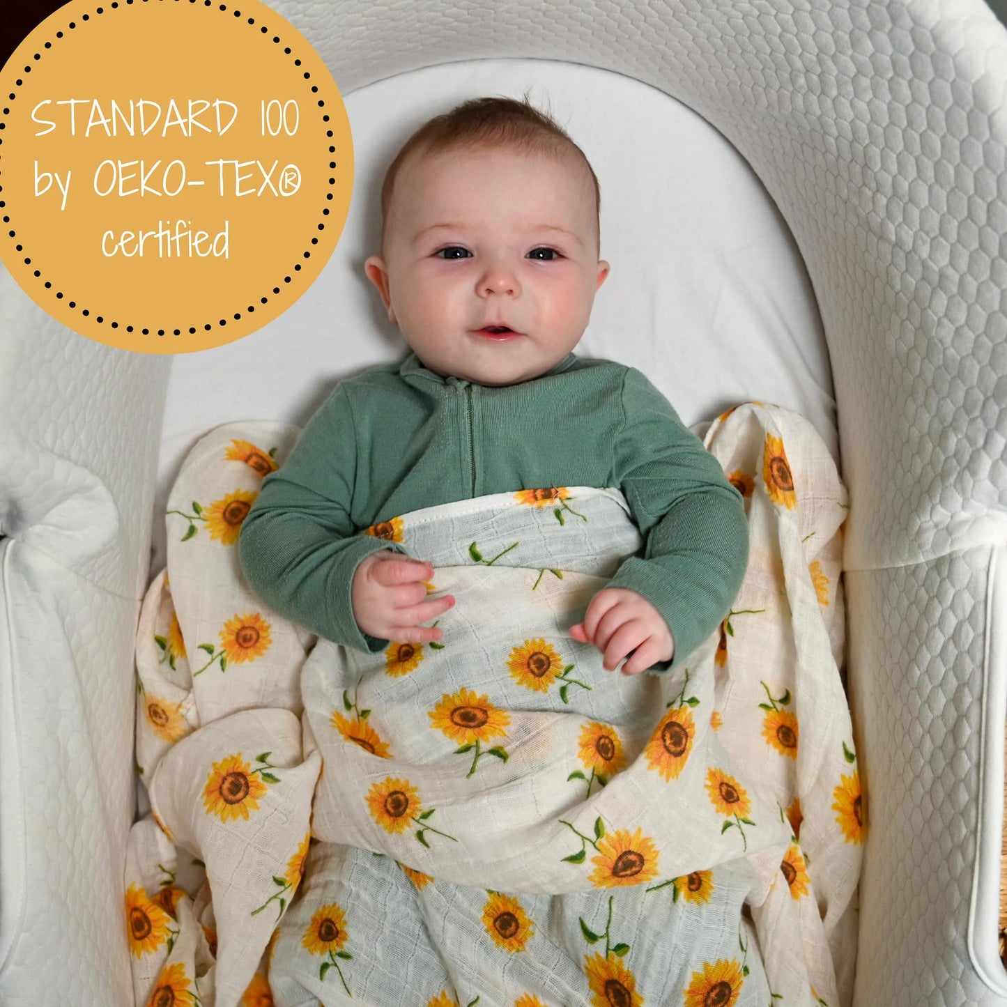 Cotton 100% Muslin Swaddle Blankets