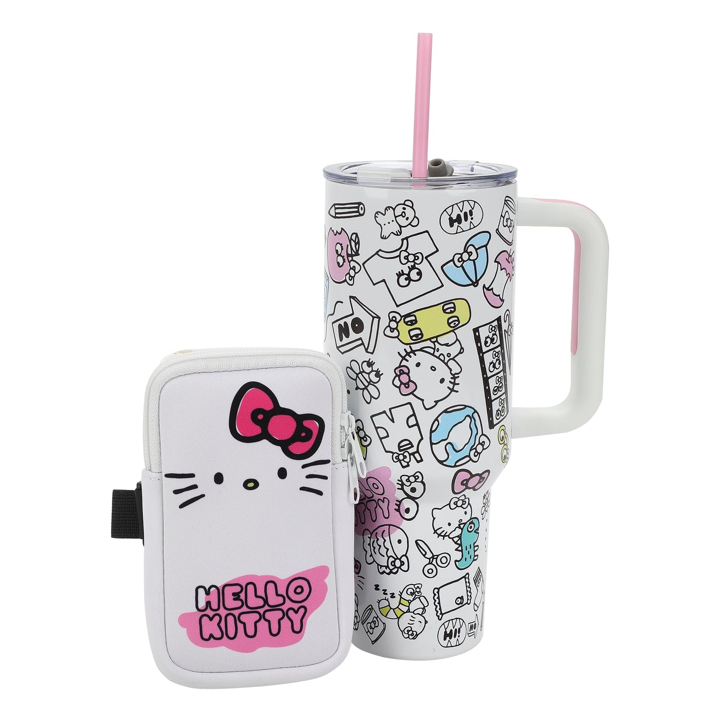 Hello Kitty 40 Oz. Stainless Steel Tumbler With Leak-Proof Lid