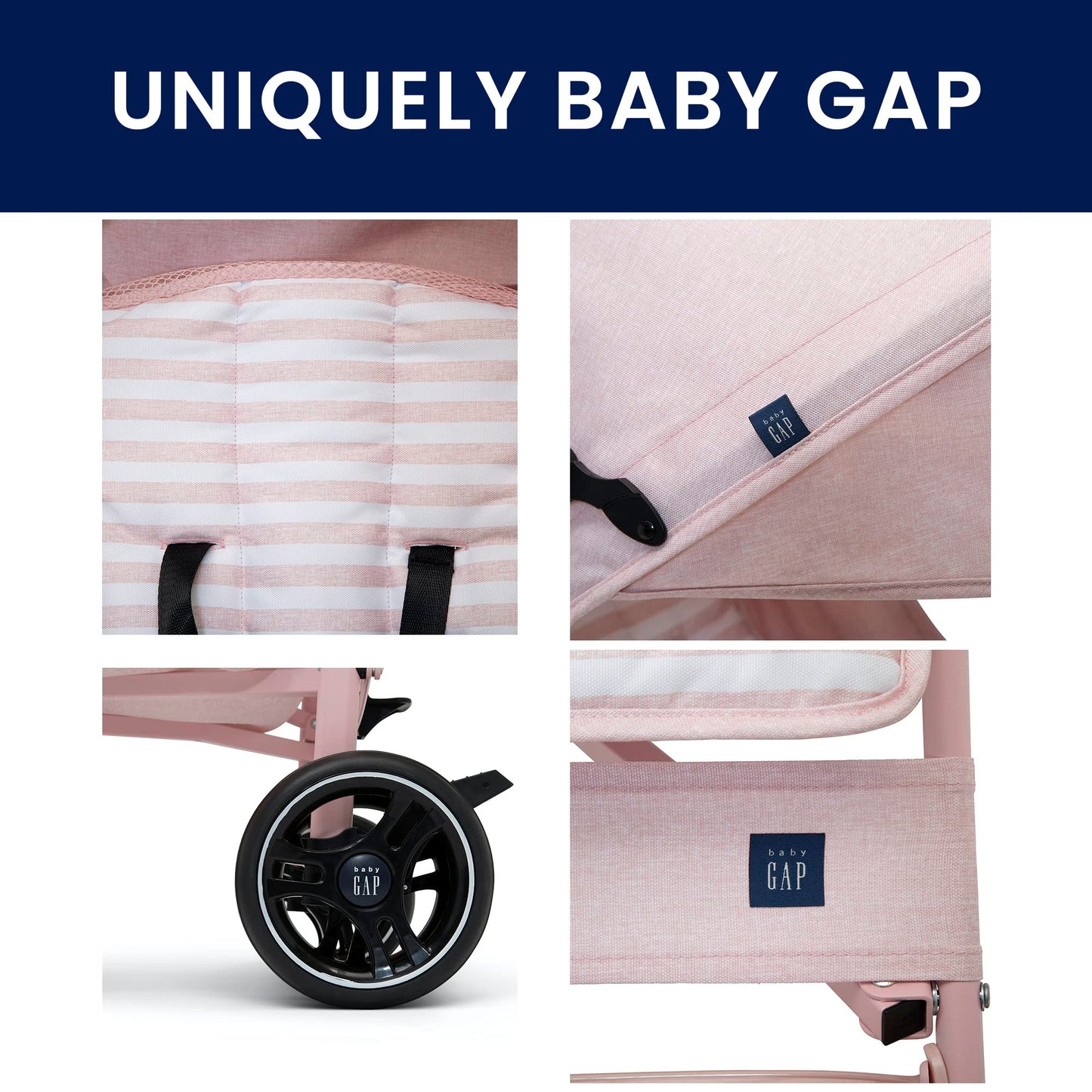 Lightweight Stroller with Recline, Compact Fold & Removable Parent Organizer