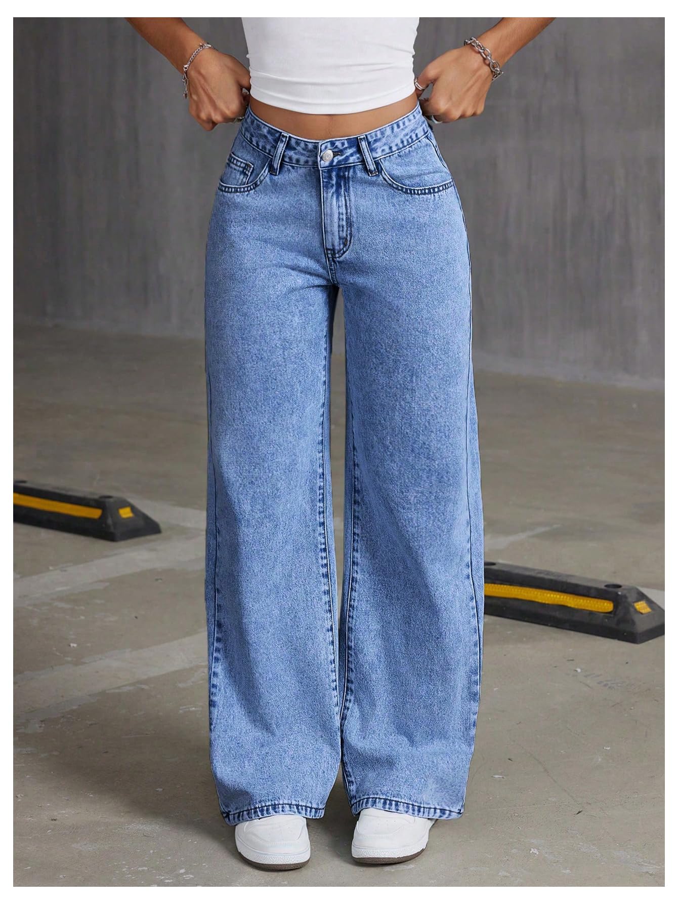 Women's Bowknot Embroidery Jeans - Y2k Straight Leg Boyfriend Denim Pants