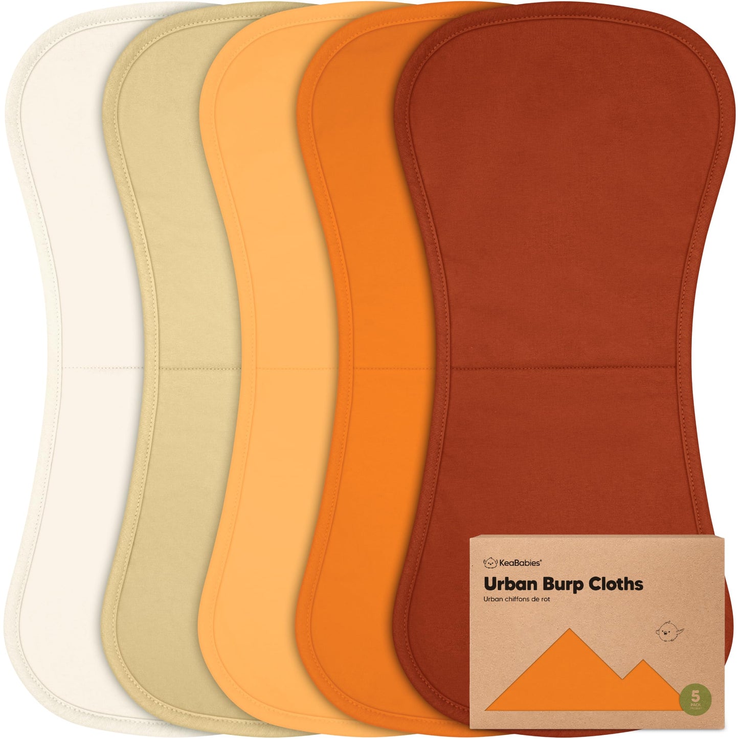 Organic Burp Cloths 5-Pack Super Absorbent Burping Cloth