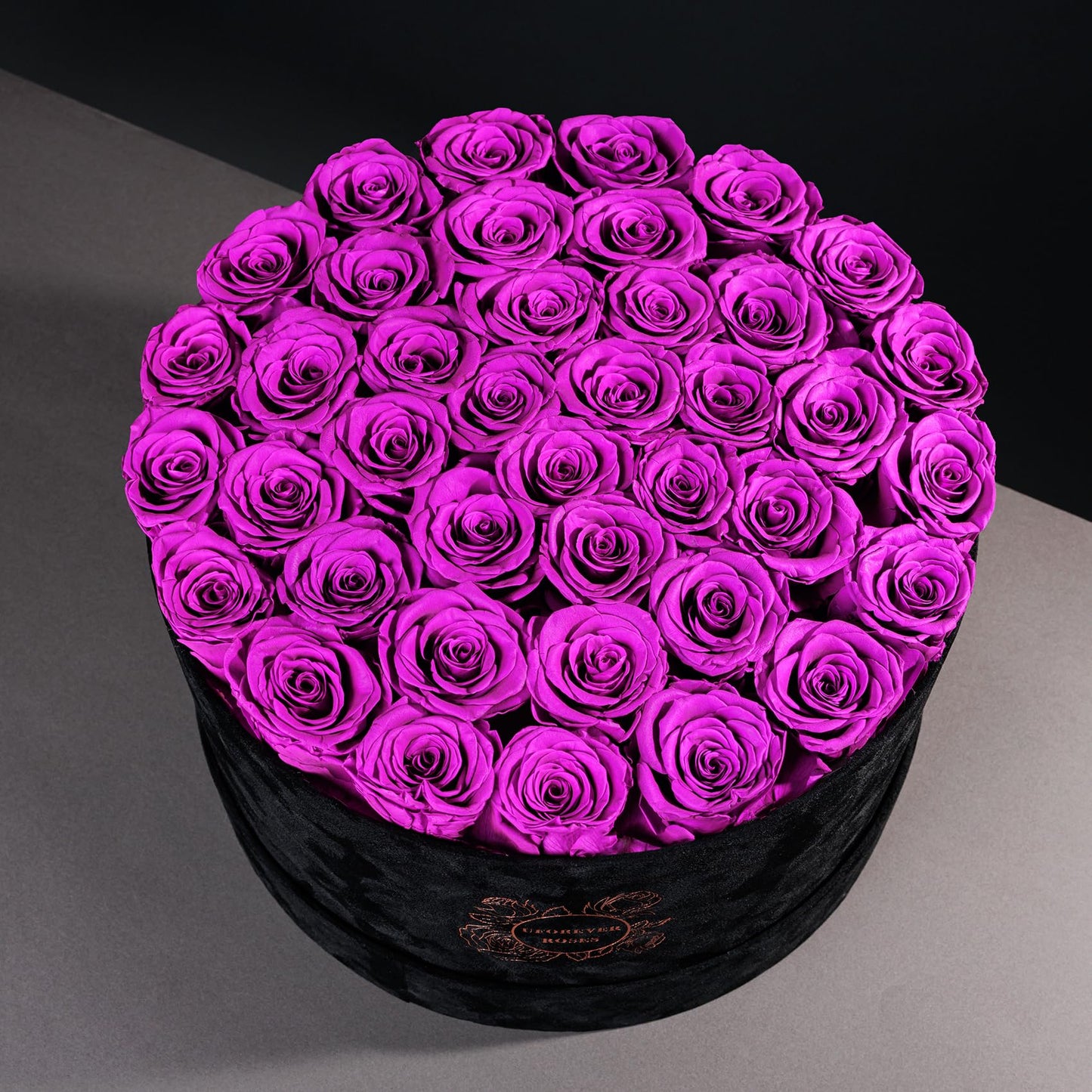 Pieces Preserved Roses in Suede Box, 40 PCS