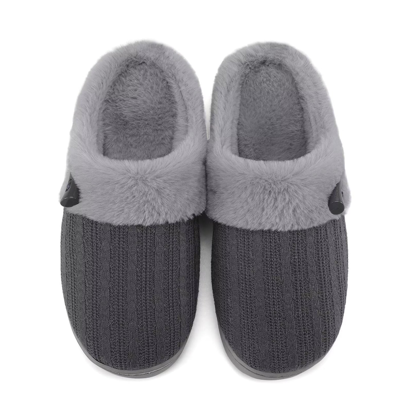 Women's Slip on Fuzzy House Slippers Memory Foam Slippers