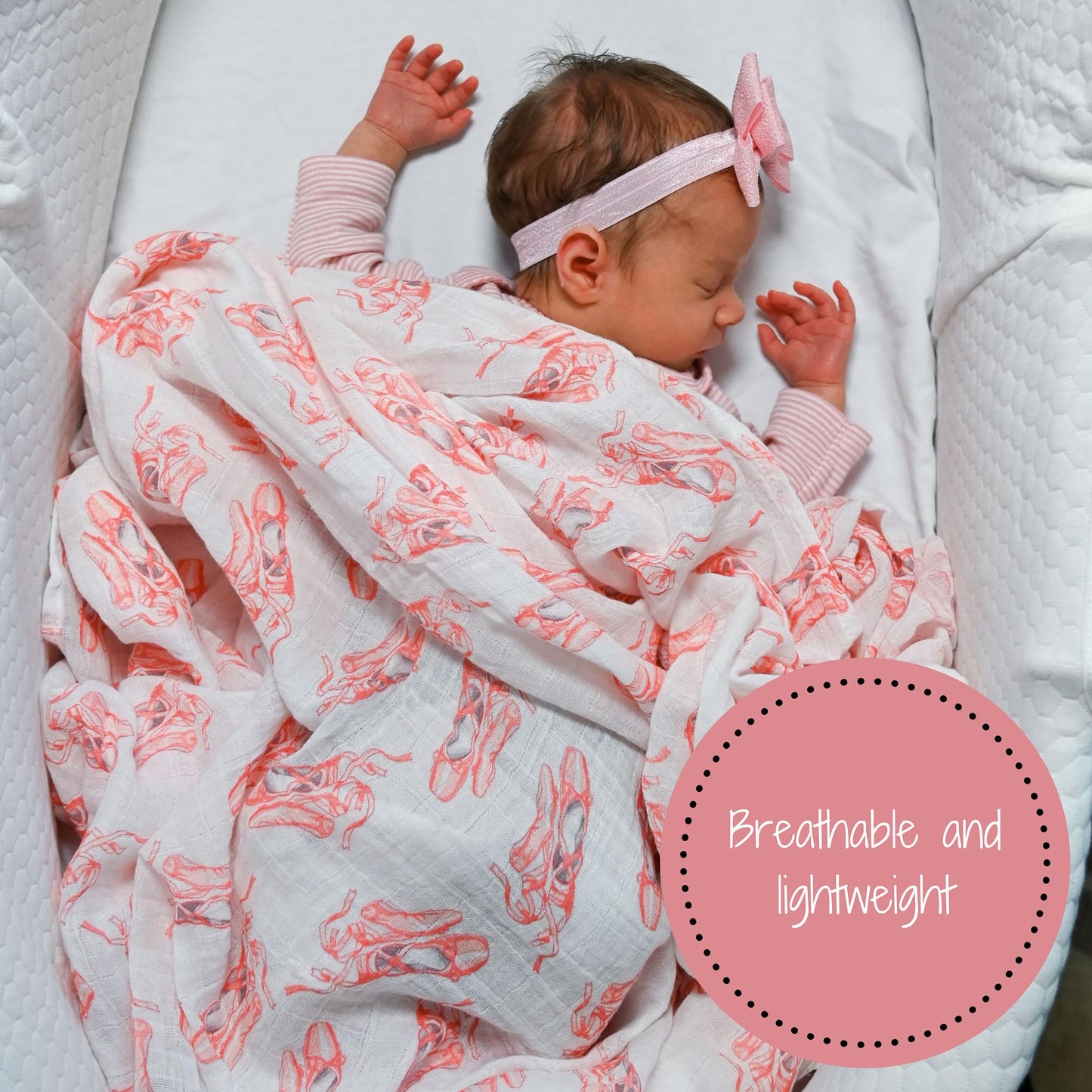 Cotton 100% Muslin Swaddle Blankets