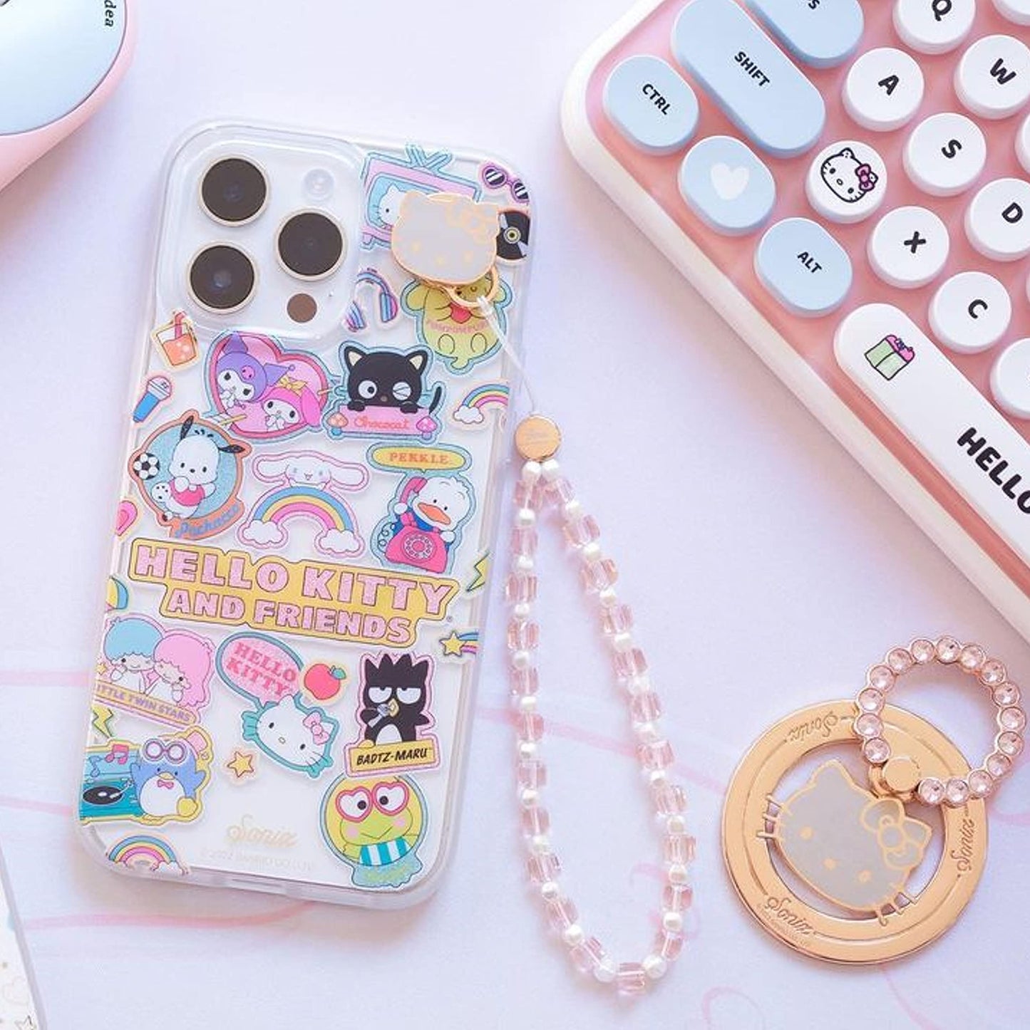 Sonix x Sanrio Adhesive Phone Wristlet Beaded