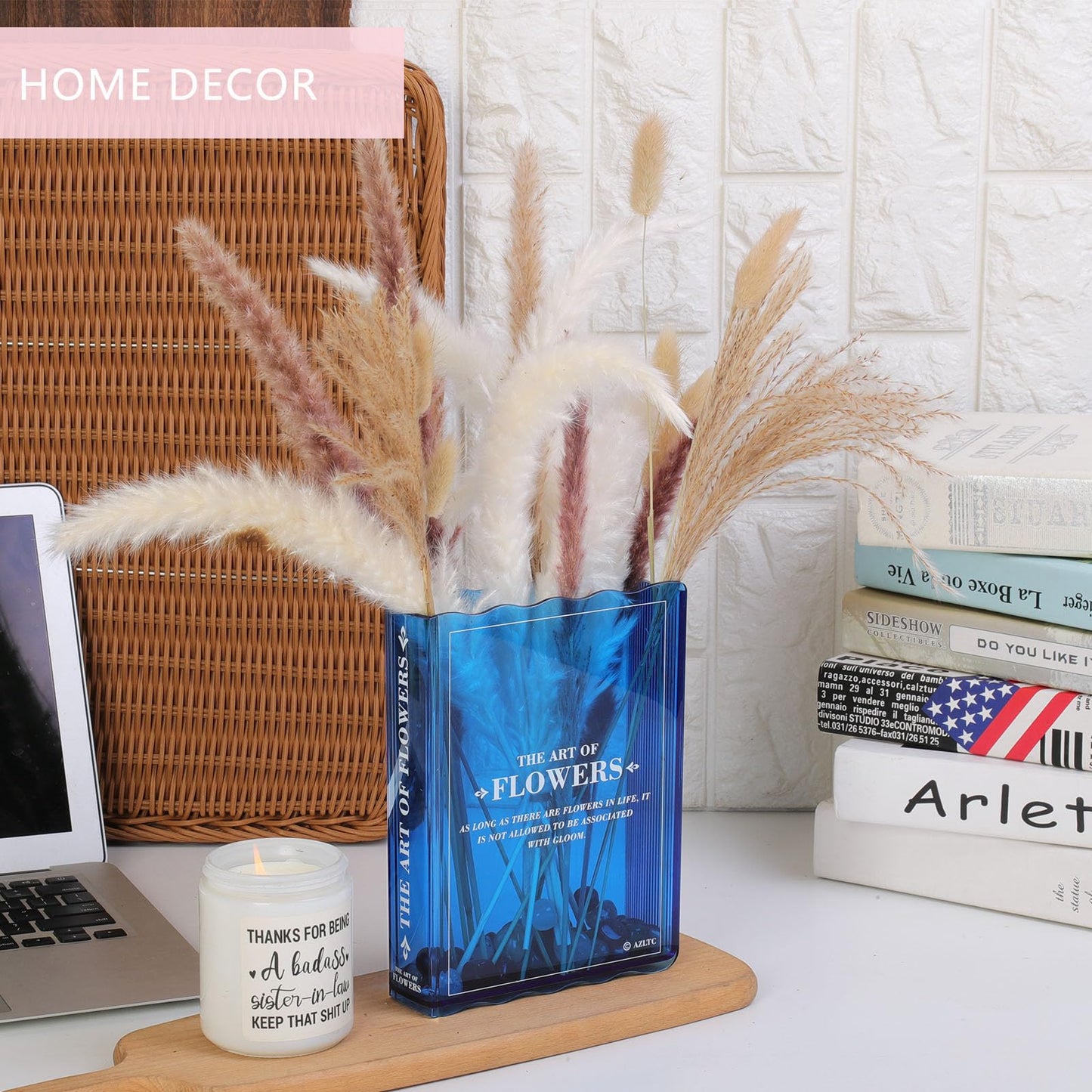 New Book-Shaped Flower Vase – Aesthetic Decor