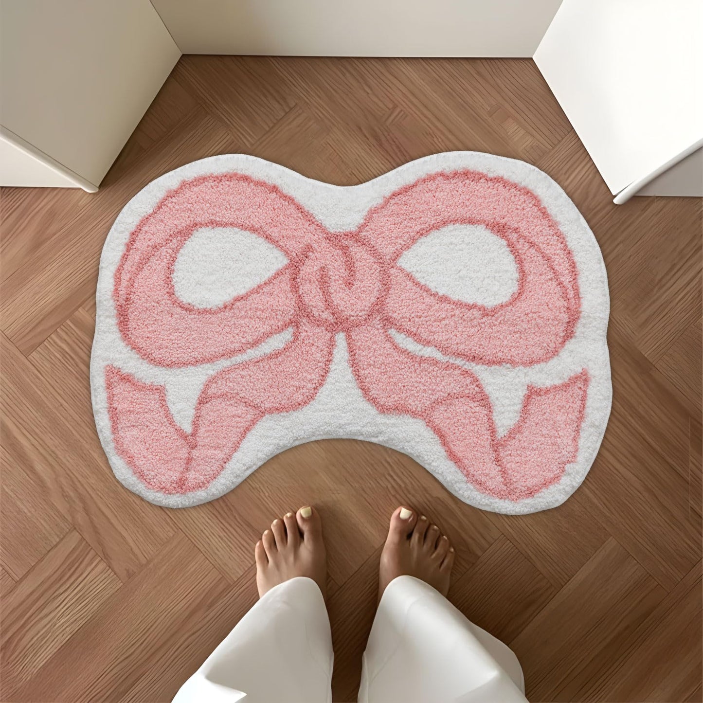 Coquette Bow Rug for Living Space