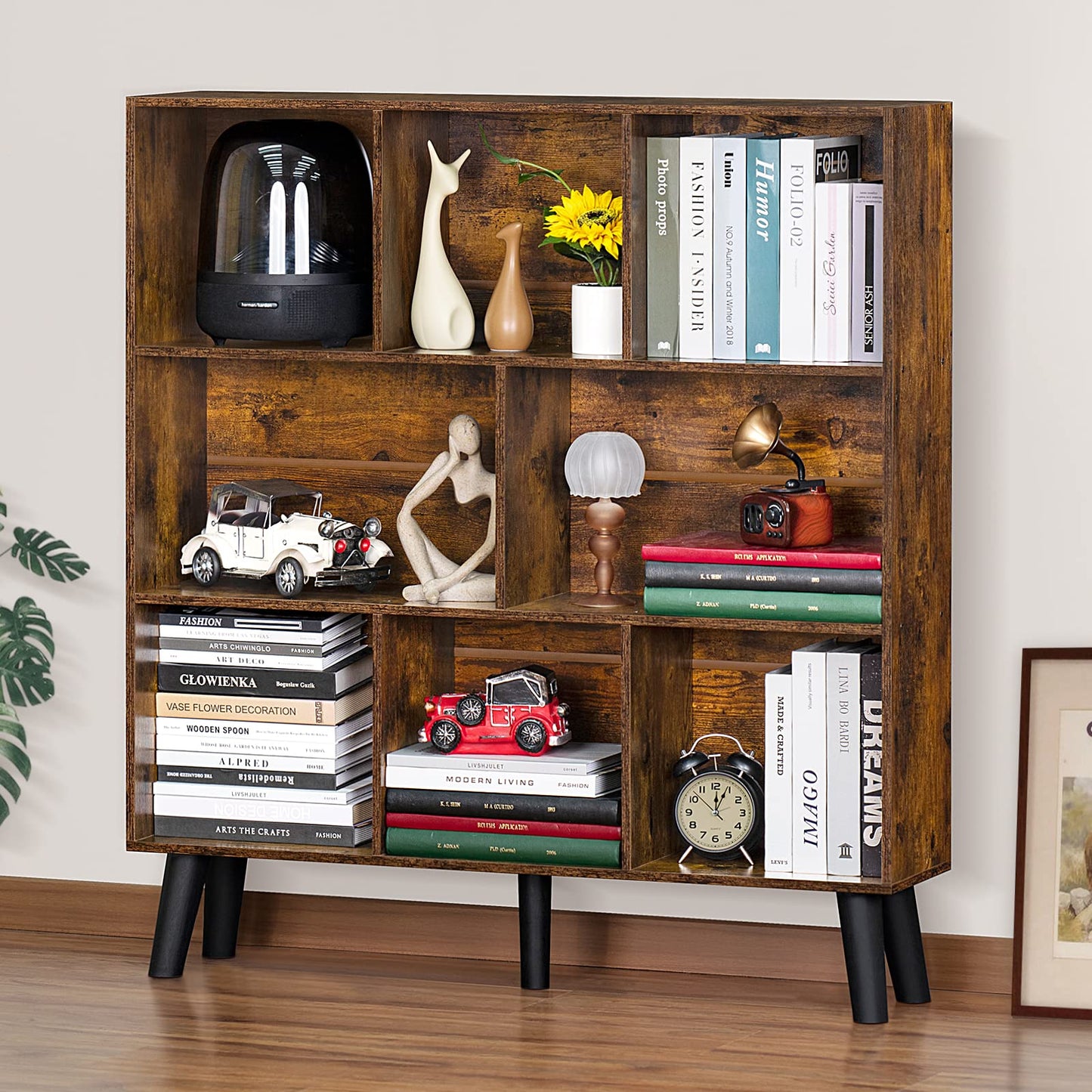 Modern Bookshelf - Large Freestanding Open