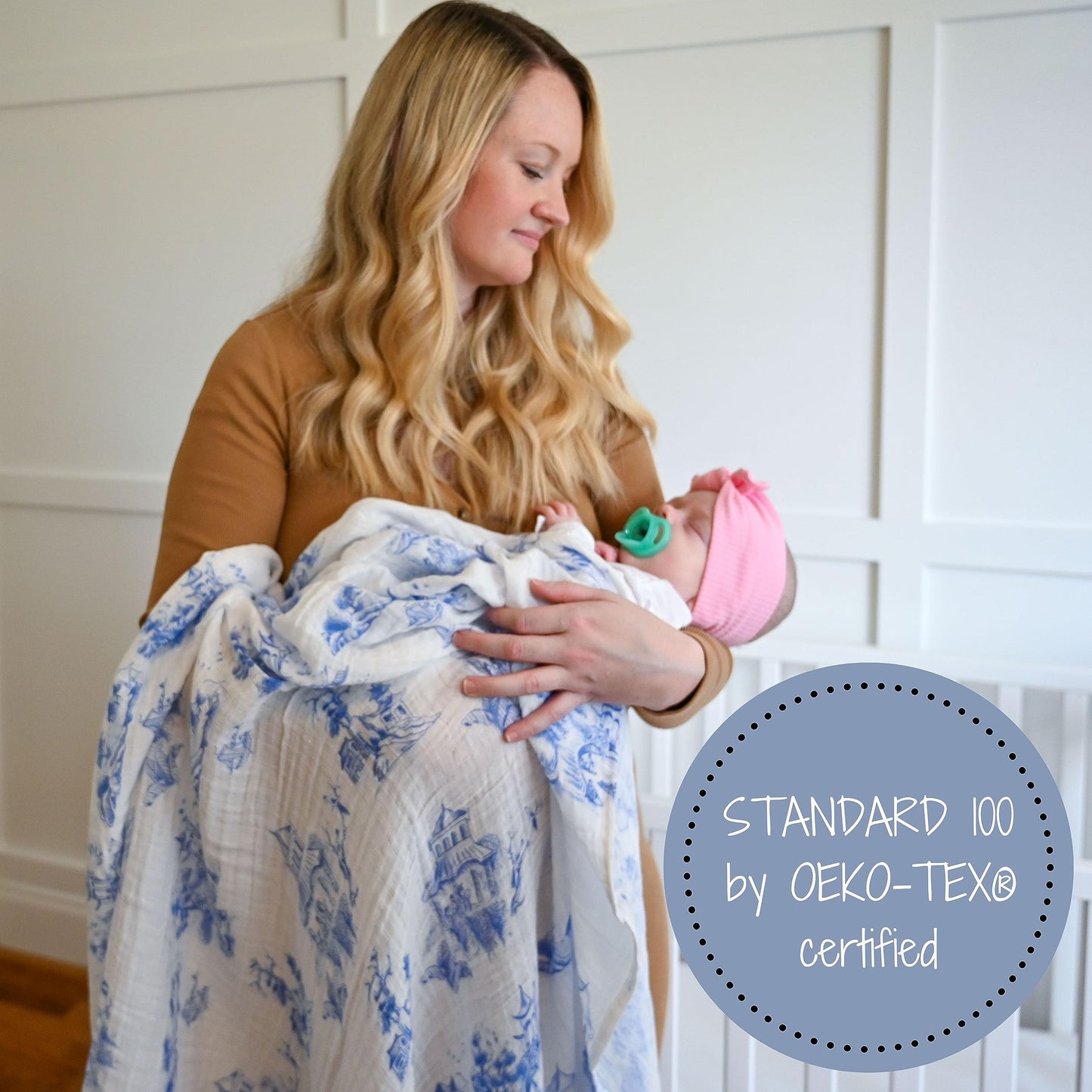 Cotton 100% Muslin Swaddle Blankets