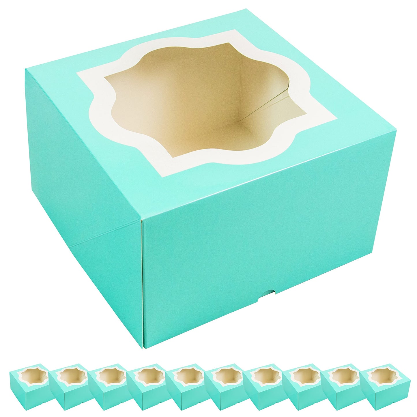 Extra Deep Square Cake Box with Window