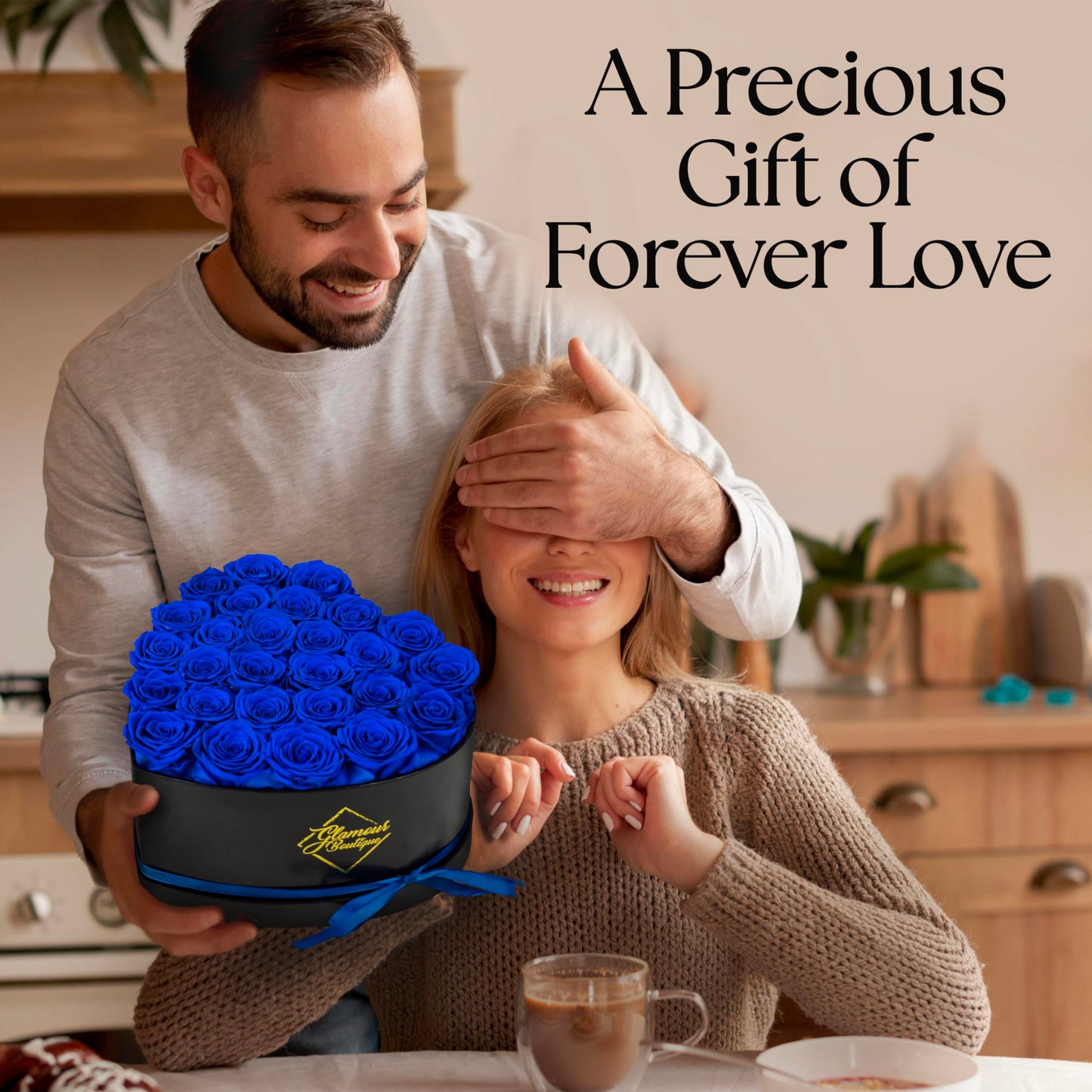 Forever Heart Shape Box - Preserved Roses